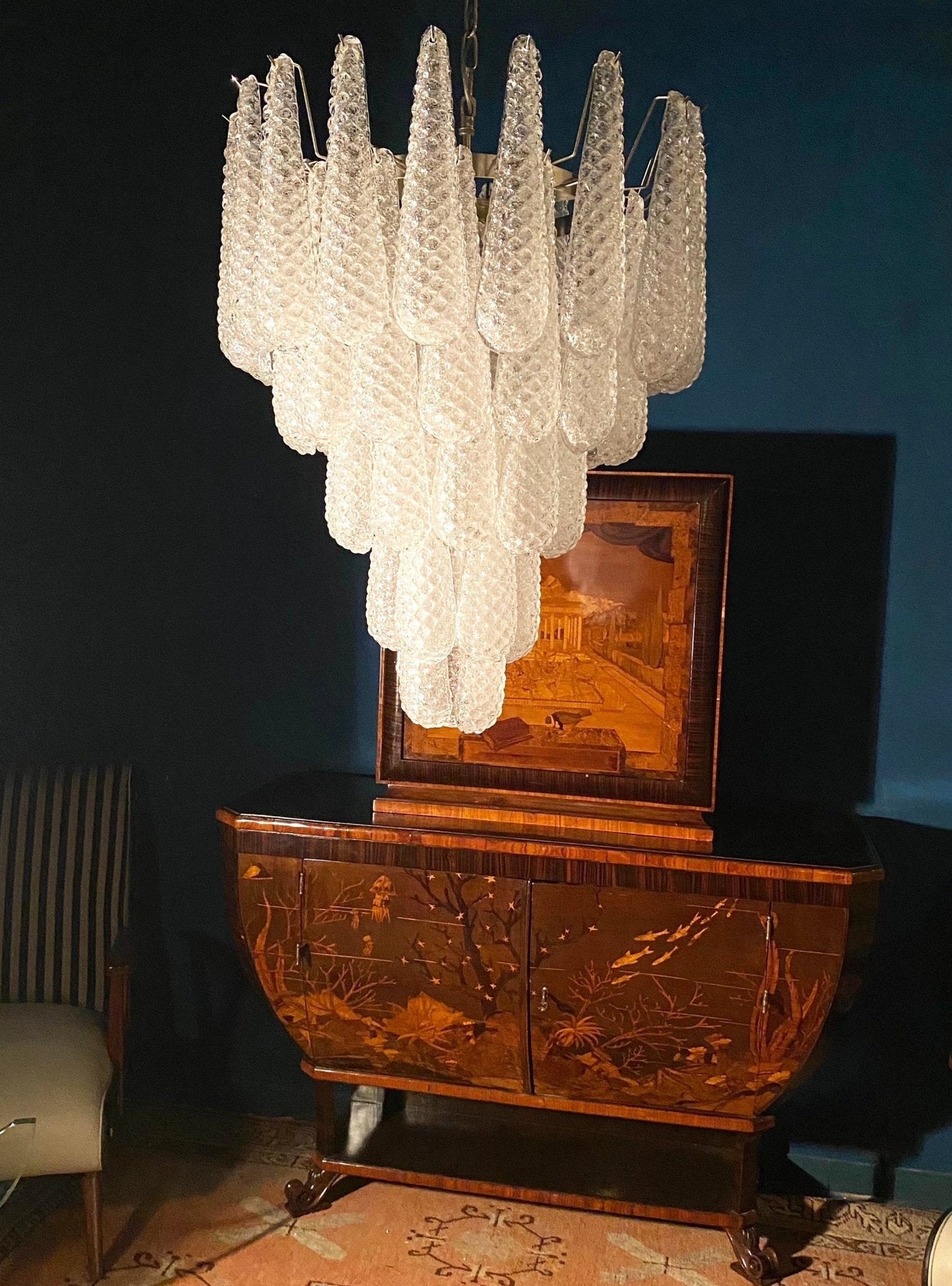 Murano Glass Droplet Chandelier - YIOSI