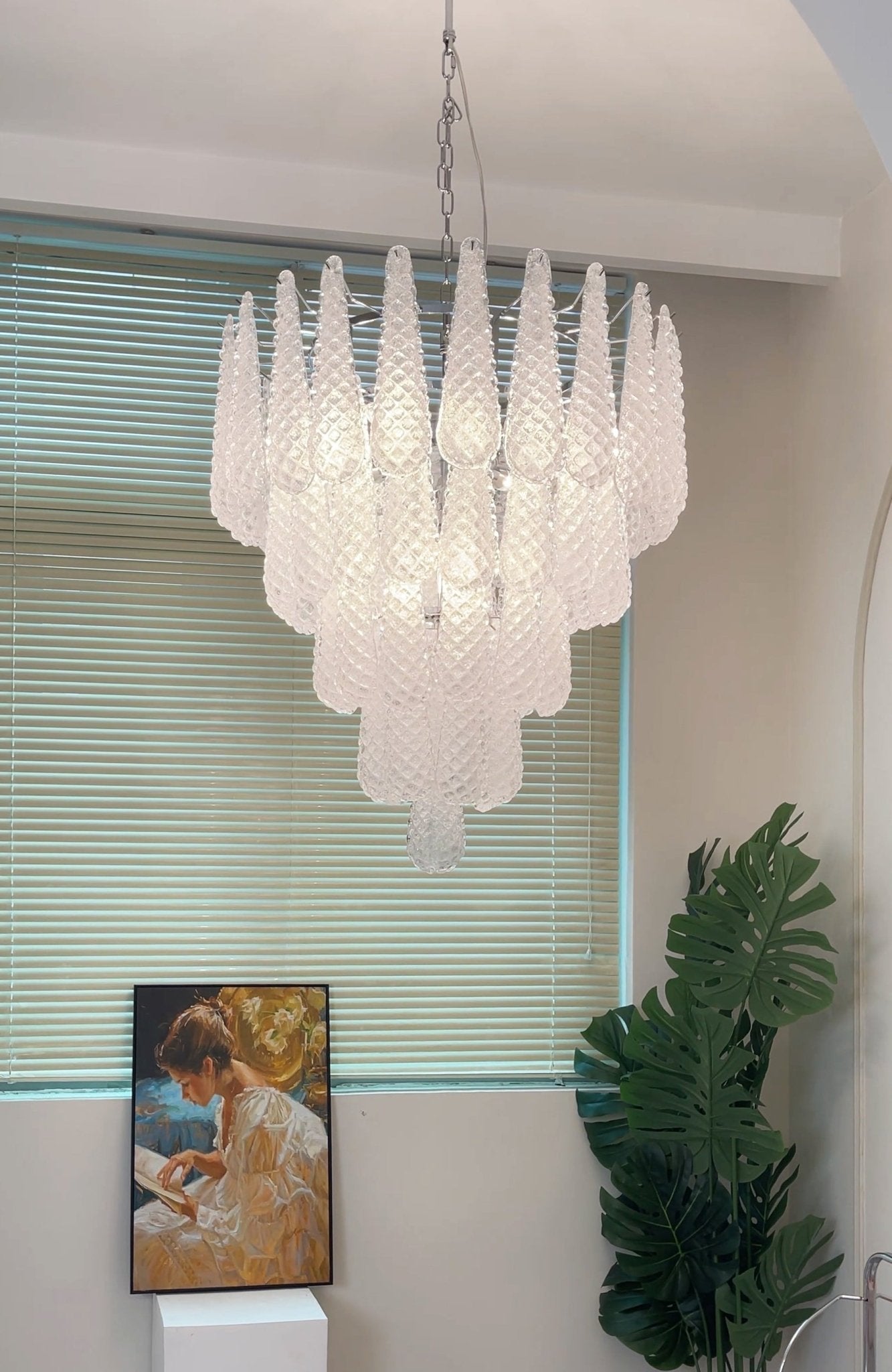 Murano Glass Droplet Chandelier - YIOSI