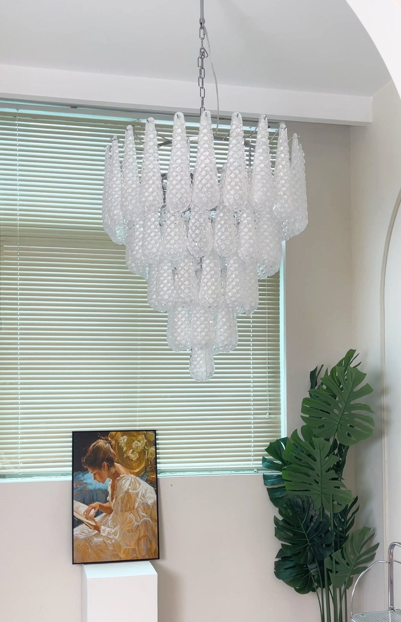 Murano Glass Droplet Chandelier - YIOSI