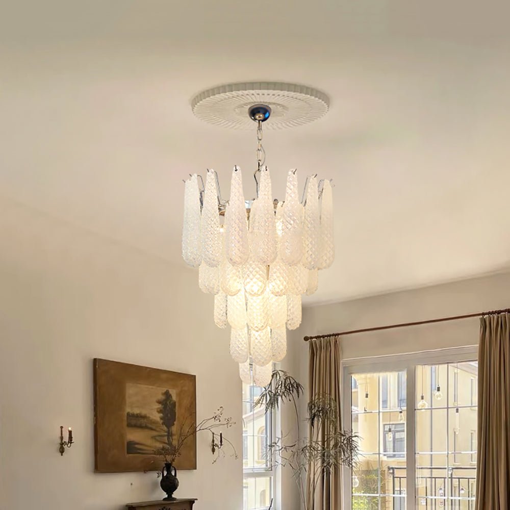Murano Glass Droplet Chandelier - YIOSI