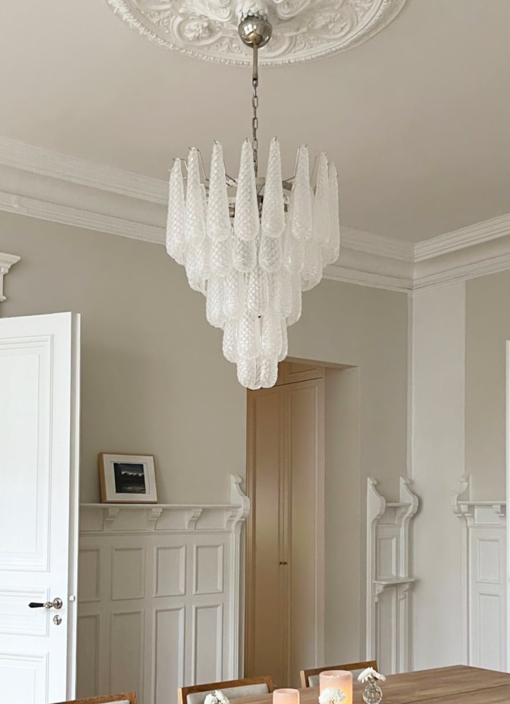Murano Glass Droplet Chandelier - YIOSI