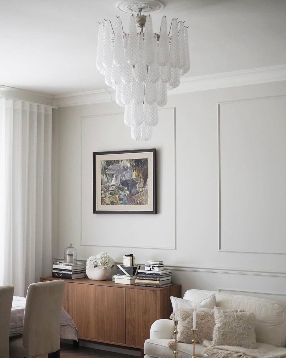 Murano Glass Droplet Chandelier - YIOSI