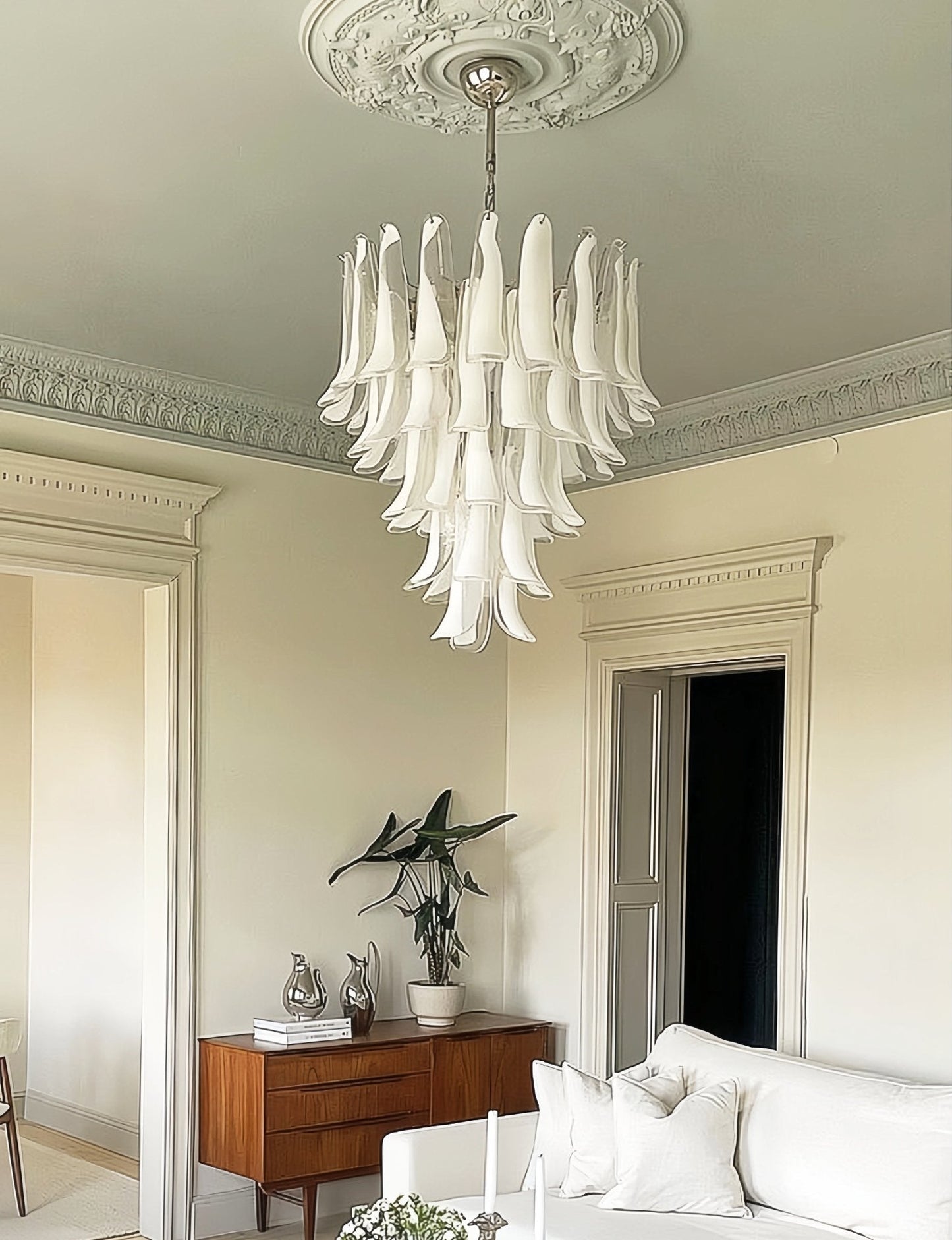 Murano Glass Petals Chandelier - YIOSI
