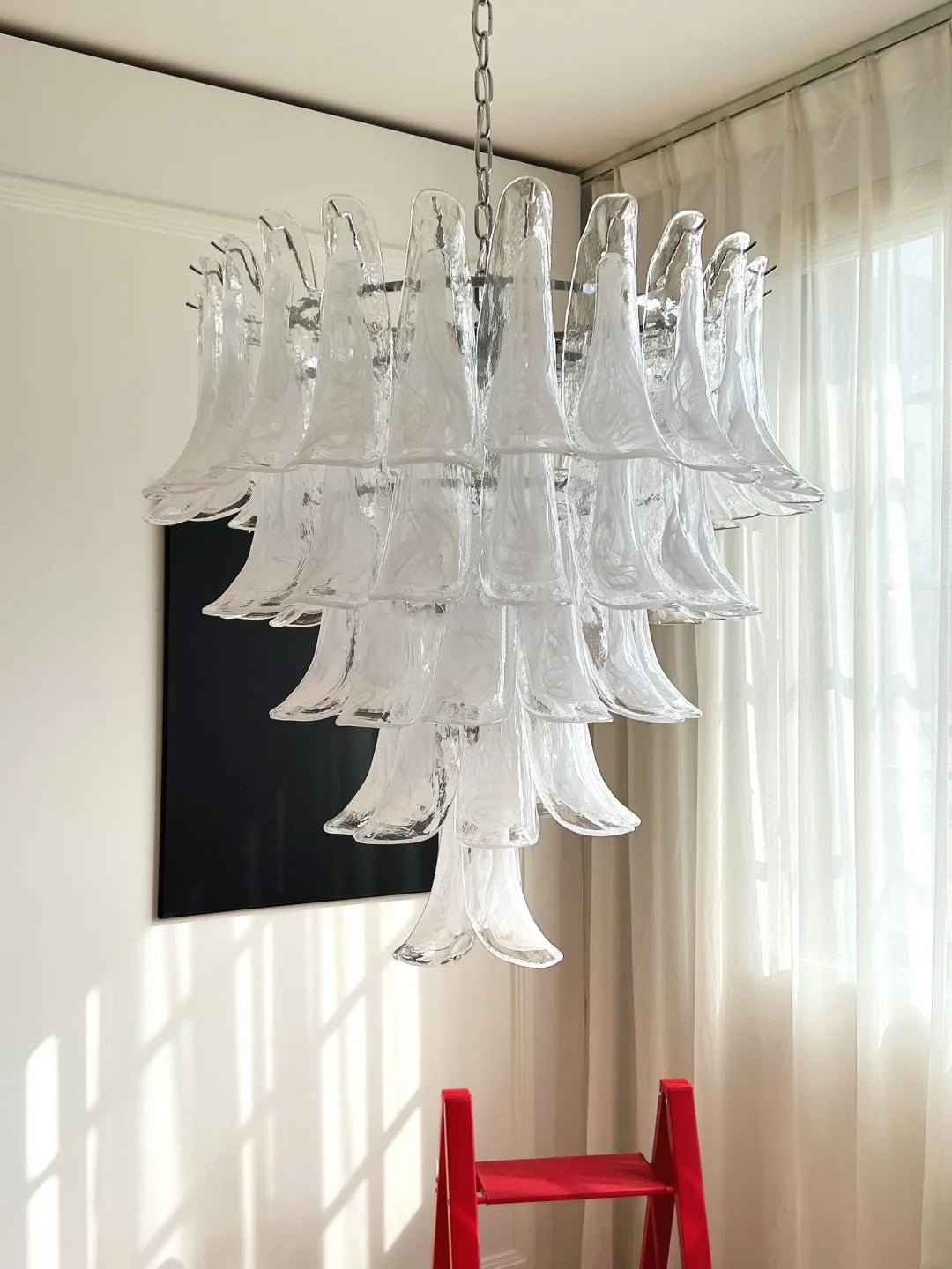 Murano Glass Petals Chandelier - YIOSI