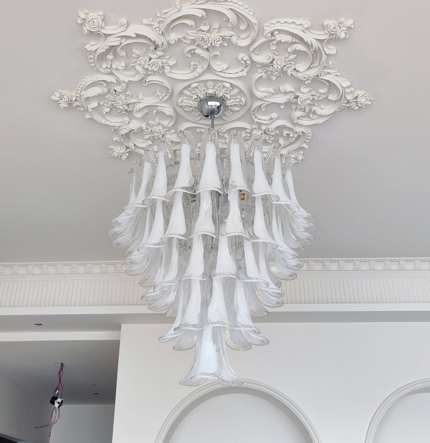 Murano Glass Petals Chandelier - YIOSI