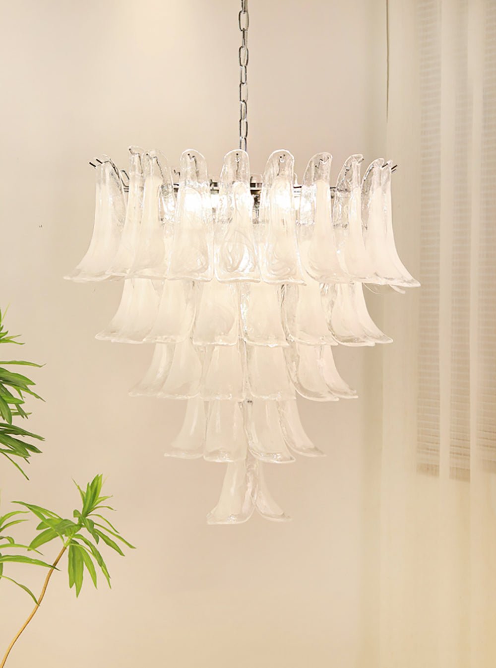 Murano Glass Petals Chandelier - YIOSI