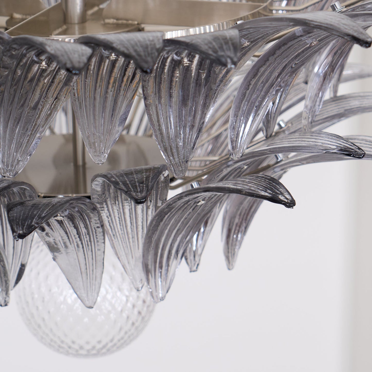 Murano Palmette Transparent Chandelier - YIOSI