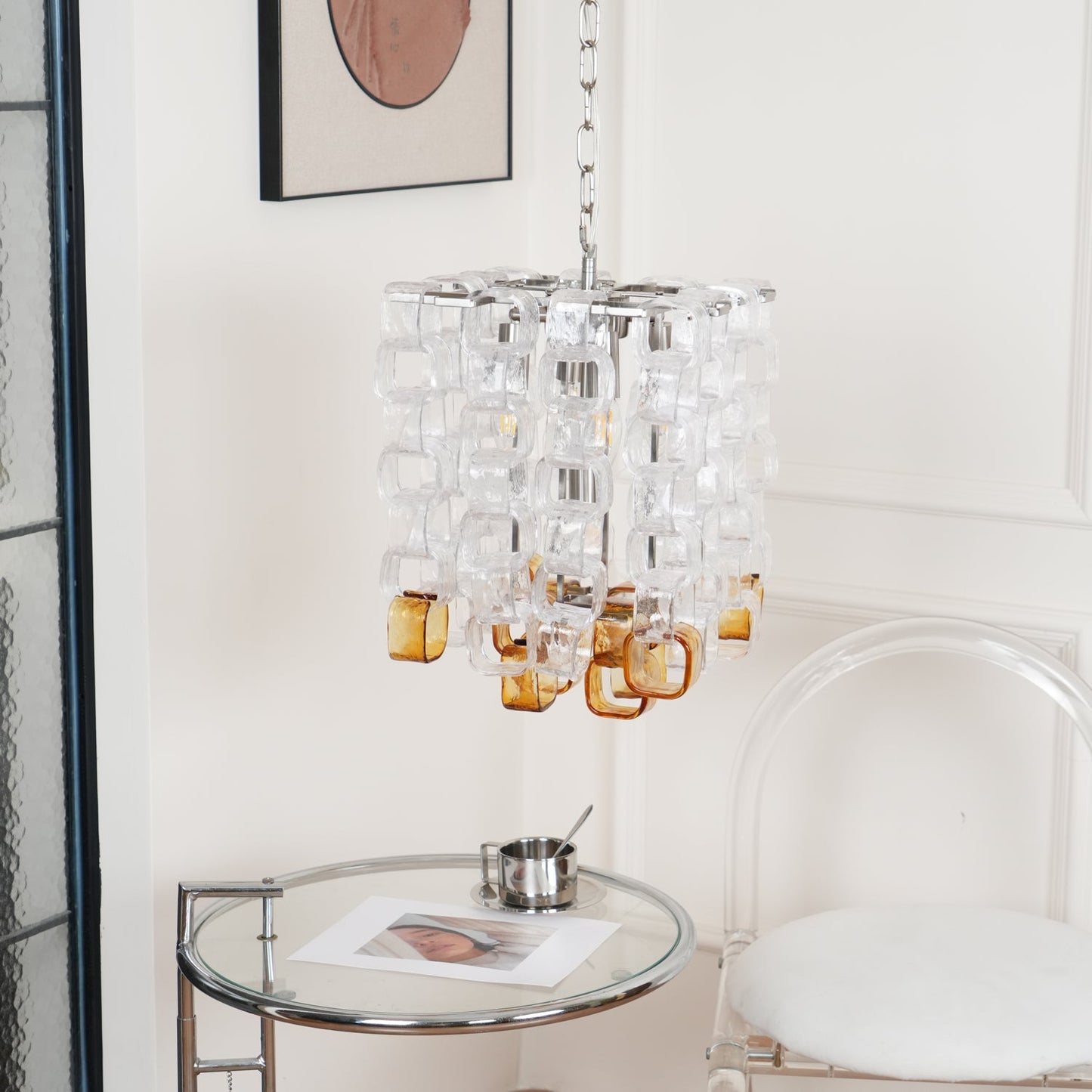 Murano Poliarte Interlocking Chandelier - YIOSI