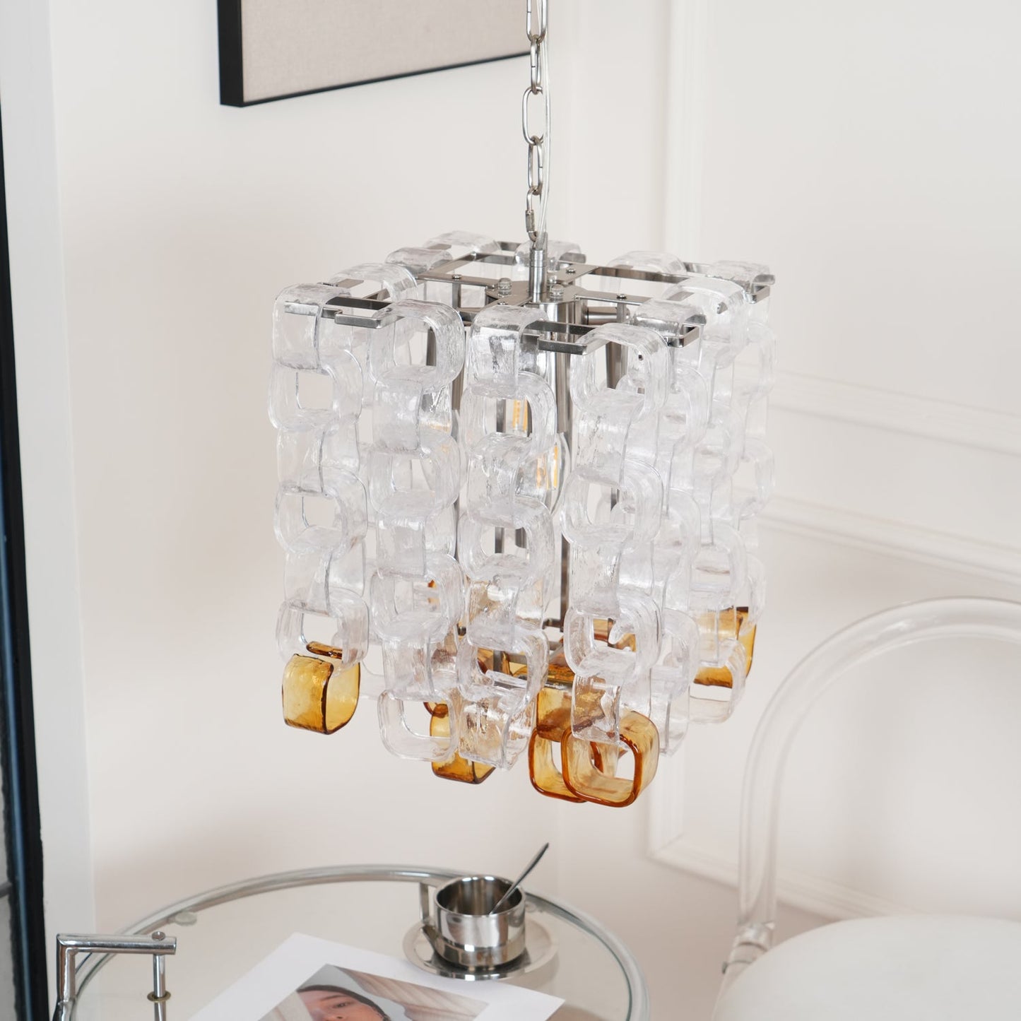 Murano Poliarte Interlocking Chandelier - YIOSI