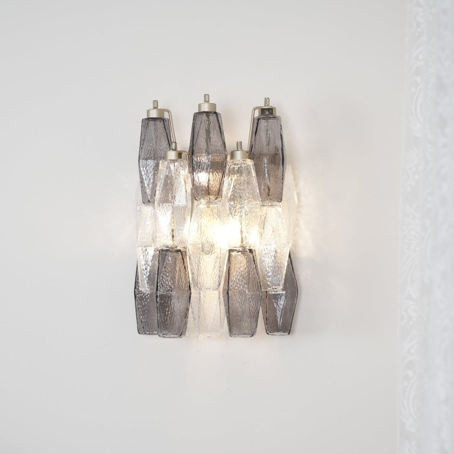 Murano Rhombus Glass Wall Lamp - YIOSI