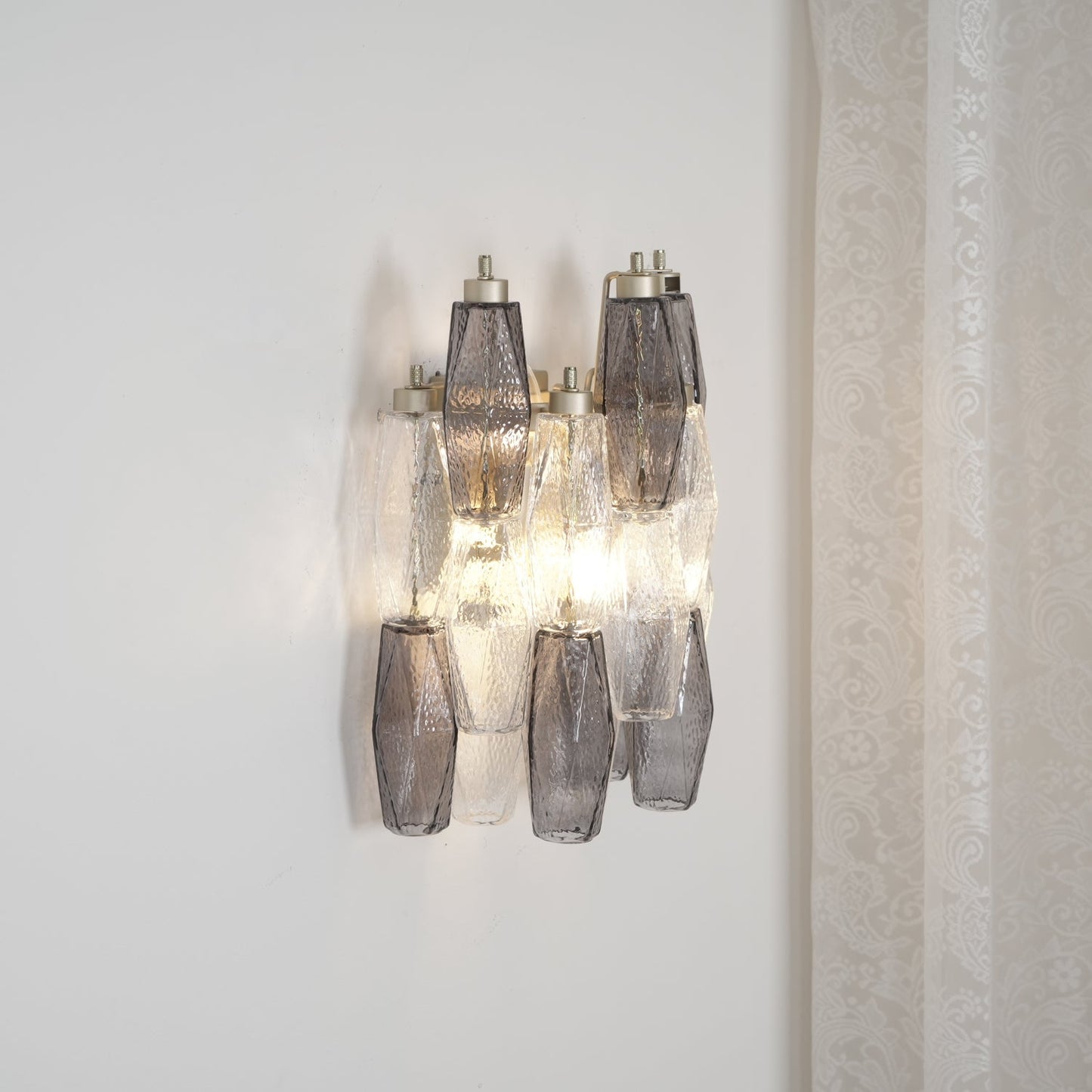 Murano Rhombus Glass Wall Lamp - YIOSI