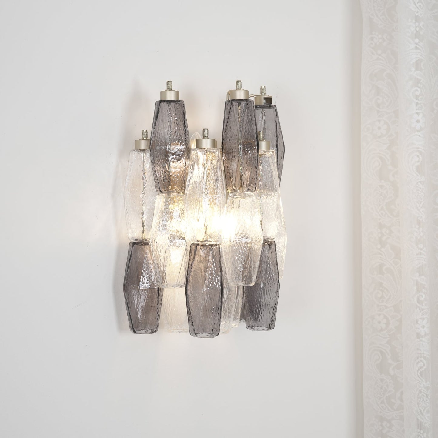 Murano Rhombus Glass Wall Lamp - YIOSI