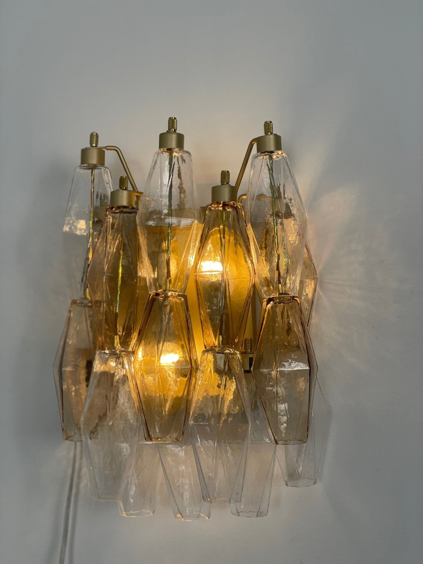 Murano Rhombus Glass Wall Lamp - YIOSI