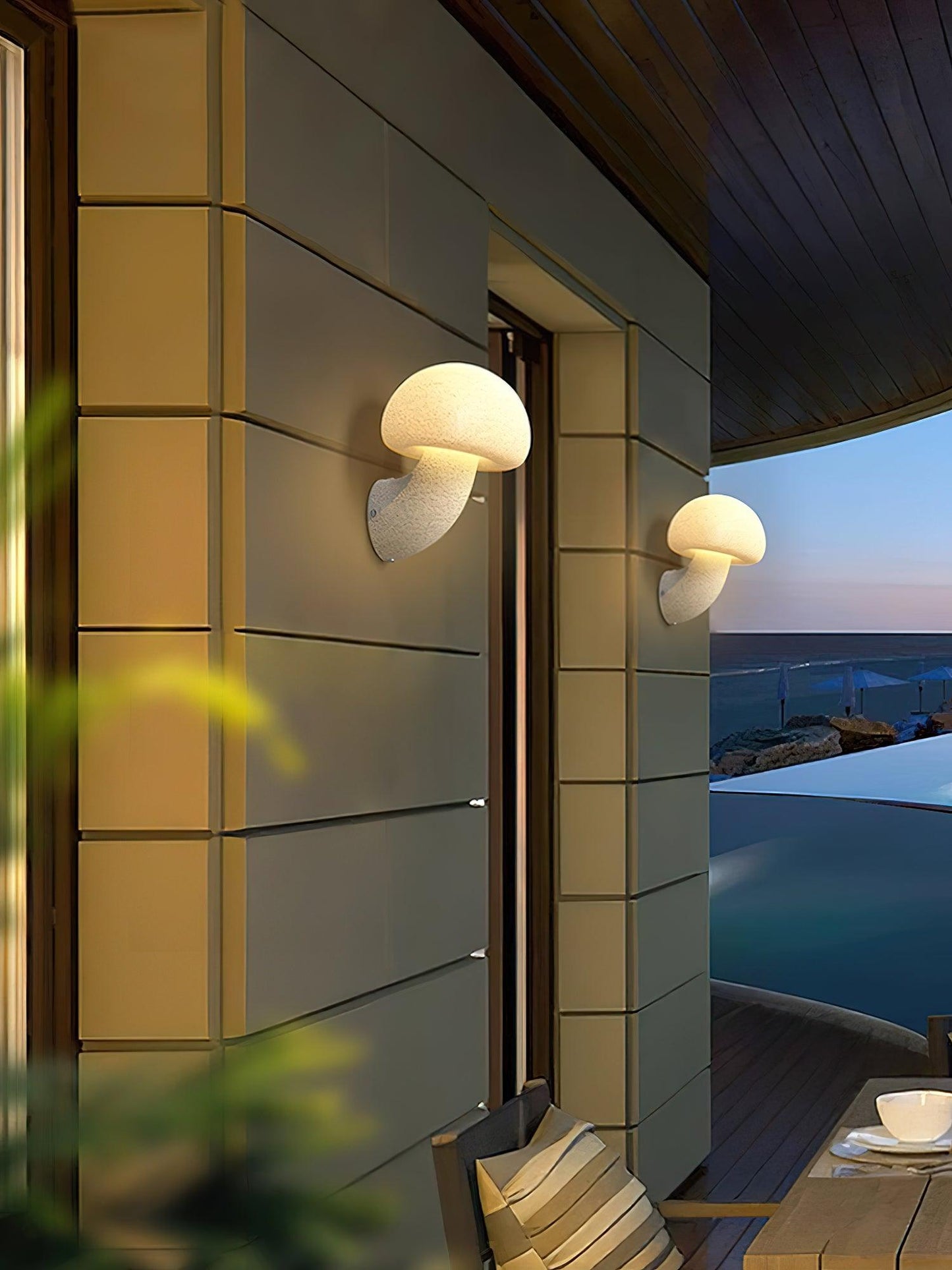 Mushroom Resin Plug - in Wall Lamp - YIOSI