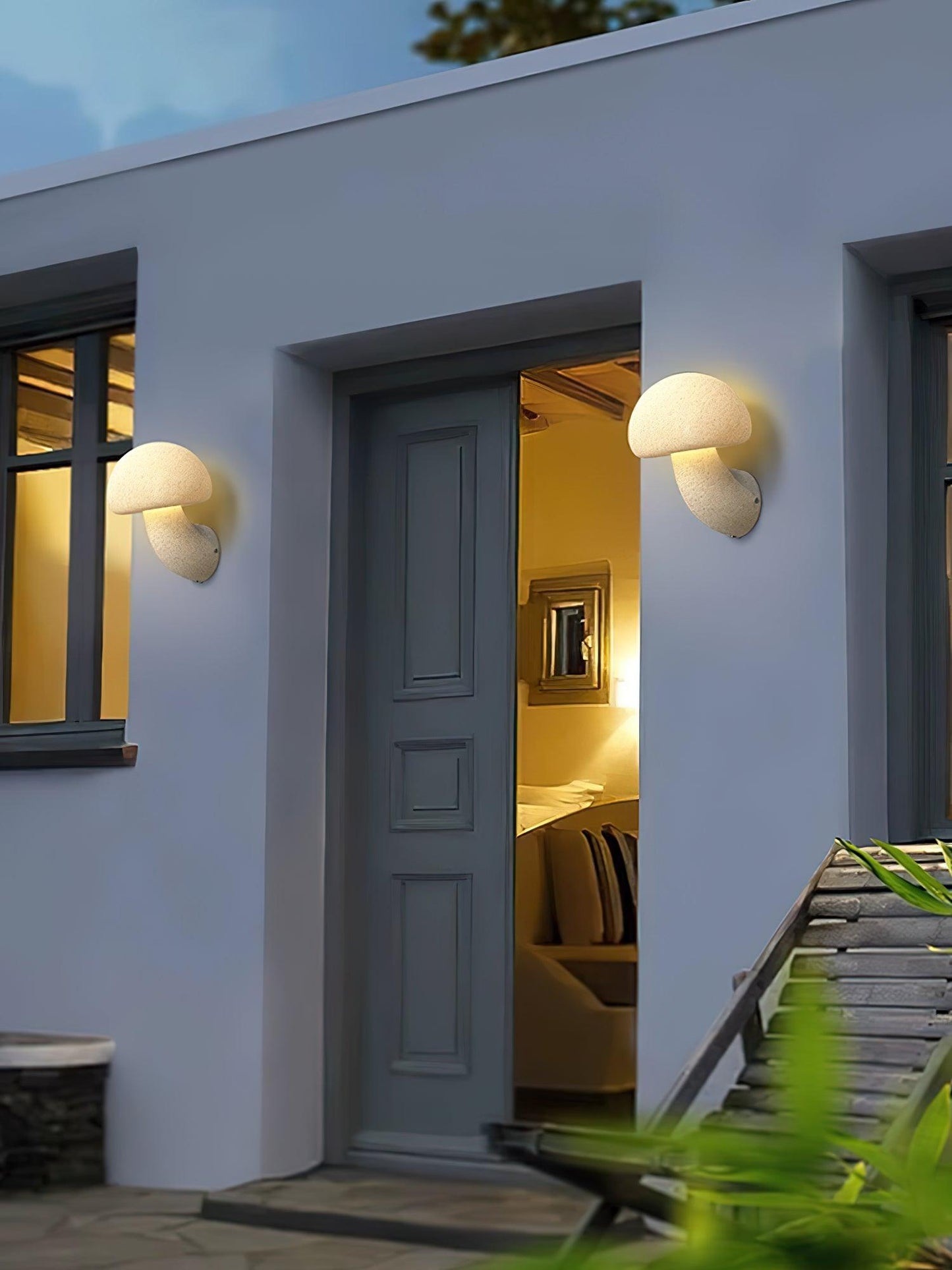 Mushroom Resin Plug - in Wall Lamp - YIOSI