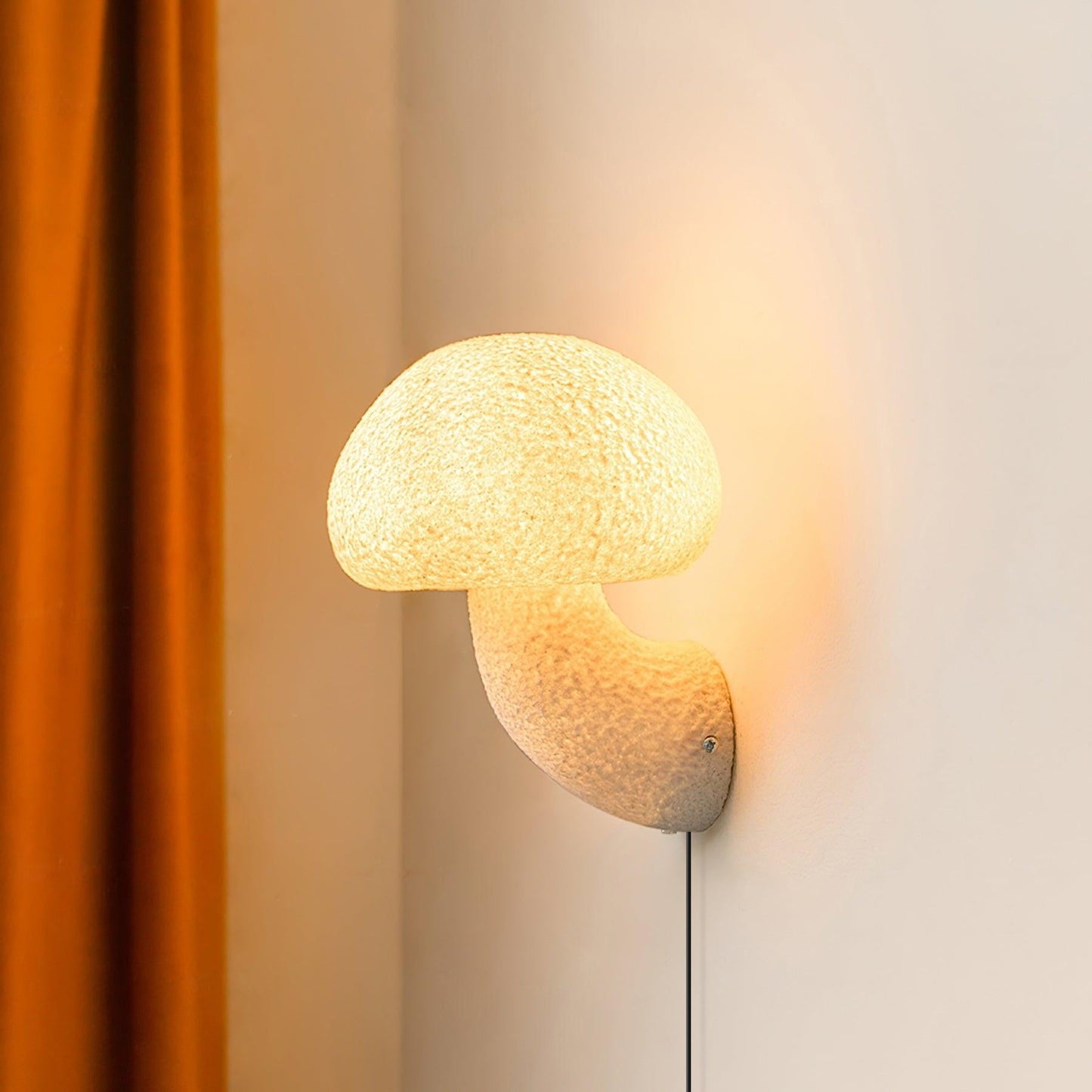 Mushroom Resin Plug - in Wall Lamp - YIOSI