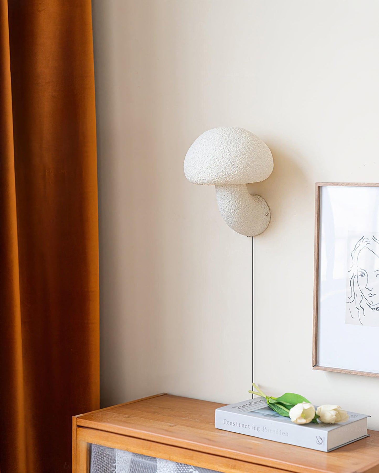Mushroom Resin Plug - in Wall Lamp - YIOSI