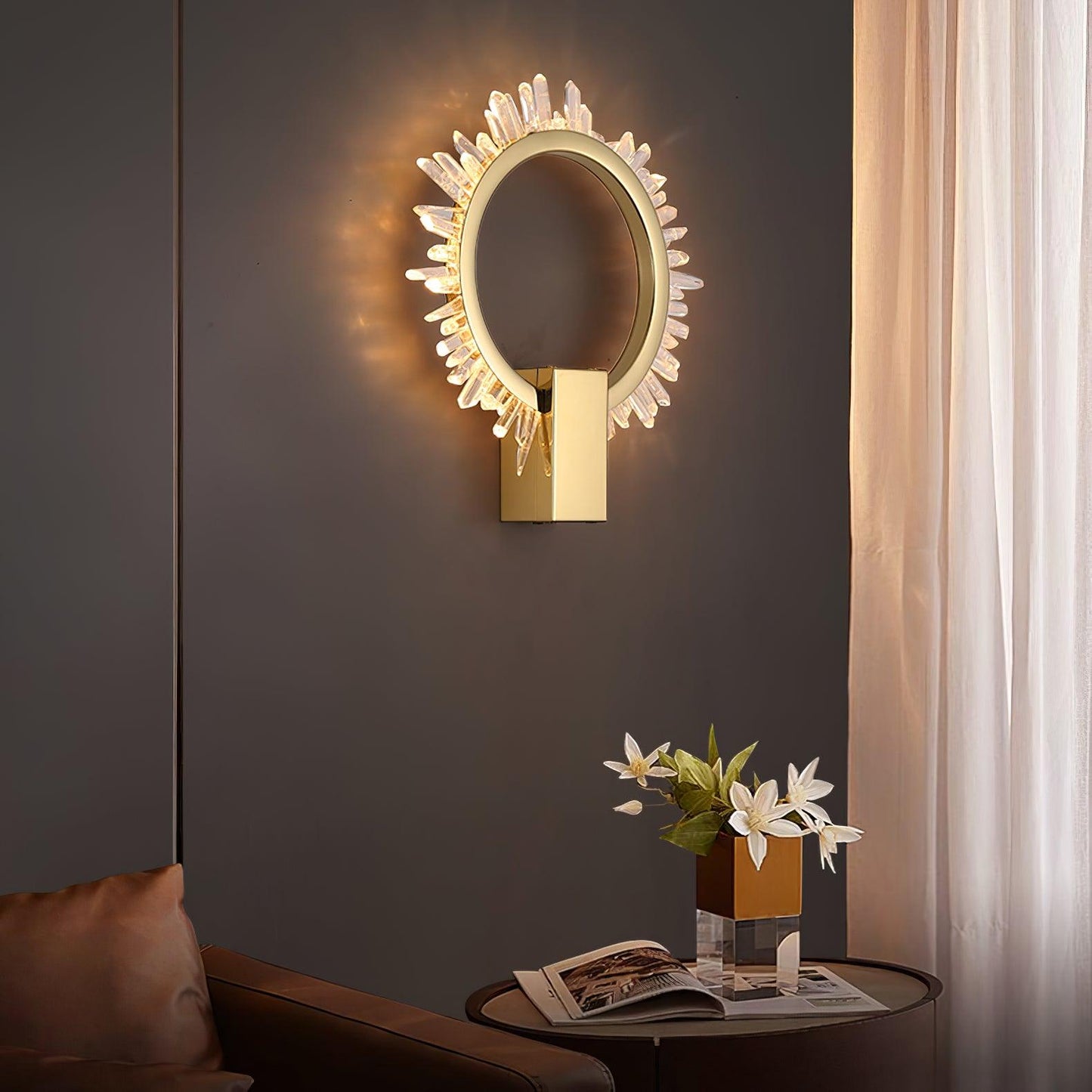 Natural Crystal Wall Lamp - YIOSI