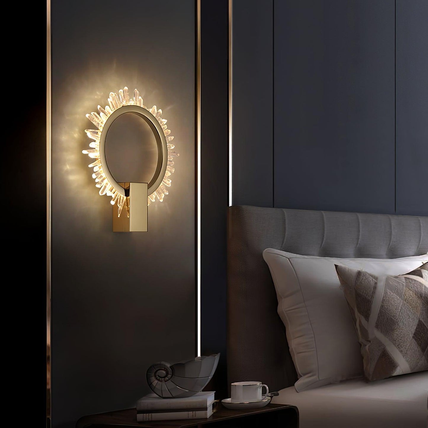 Natural Crystal Wall Lamp - YIOSI