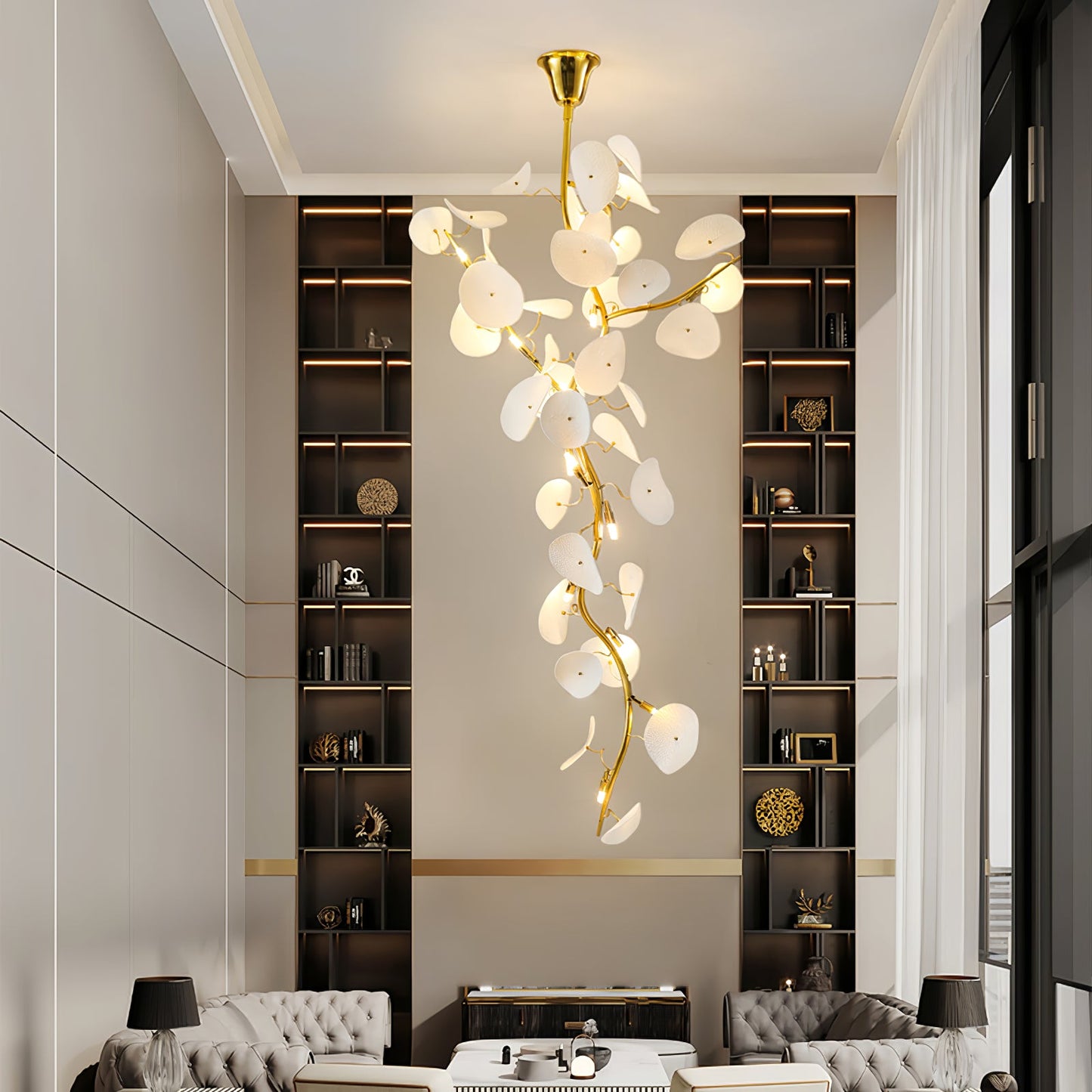 Nebula Petal Chandelier - YIOSI