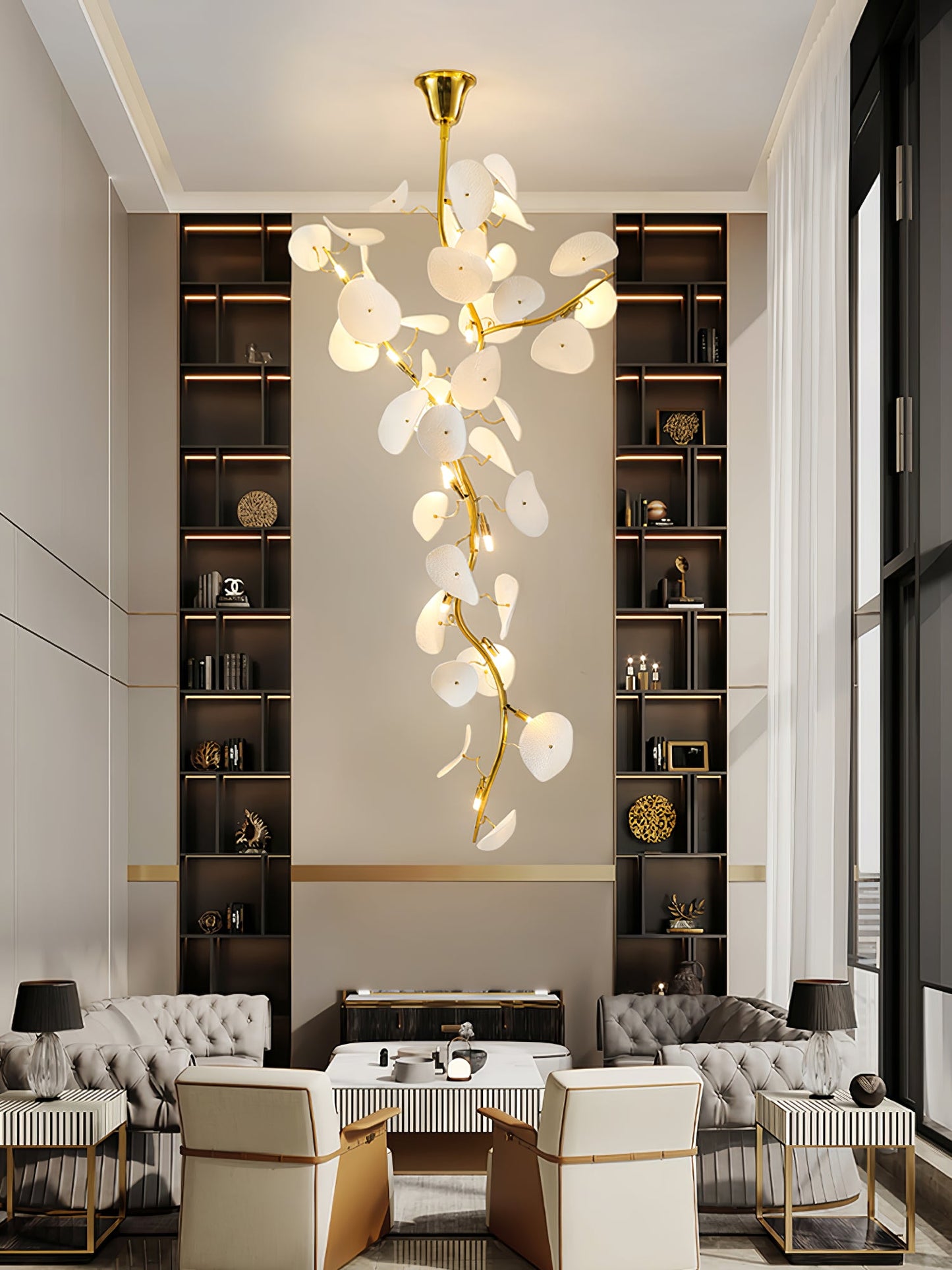 Nebula Petal Chandelier - YIOSI