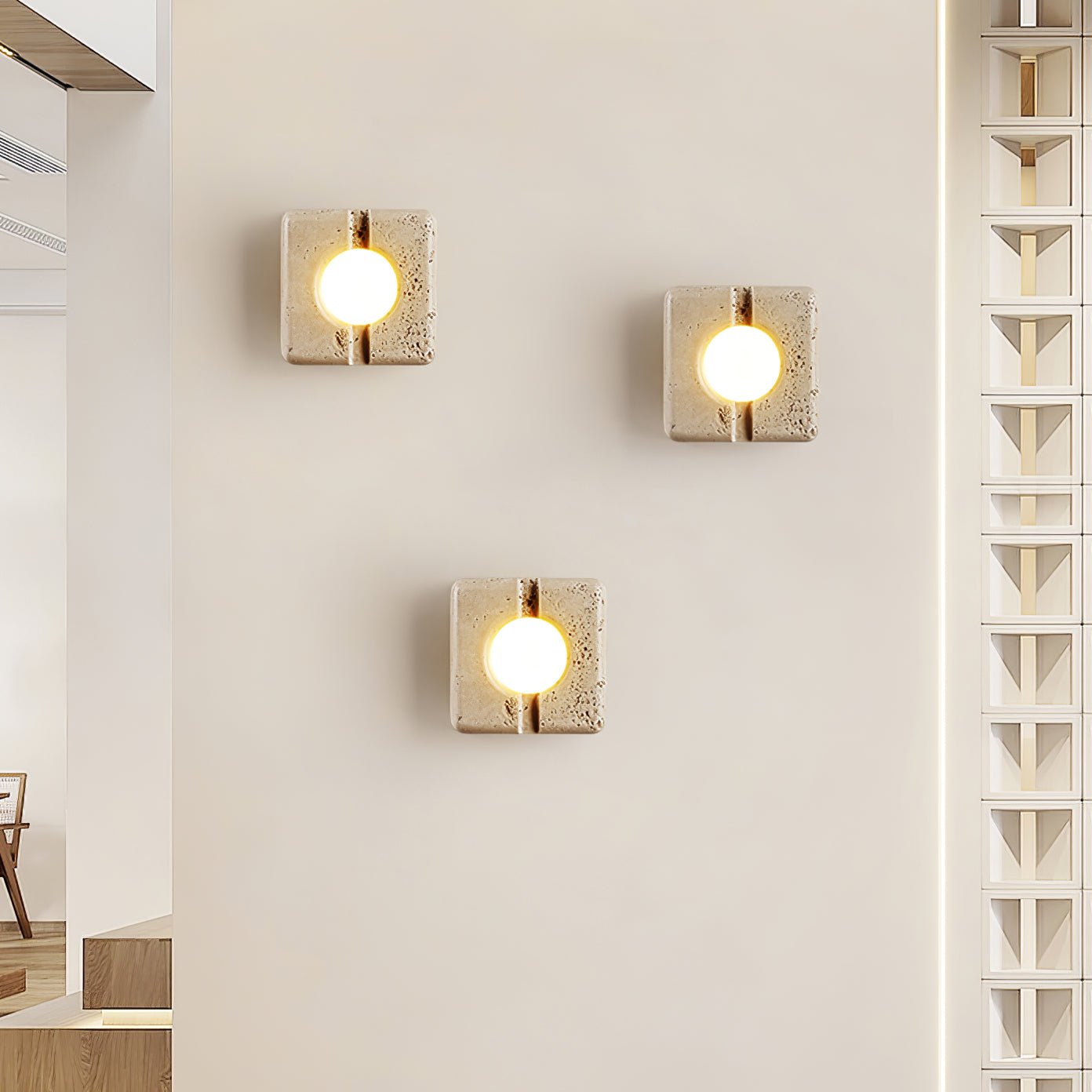 Nora Travertine Wall Light - YIOSI