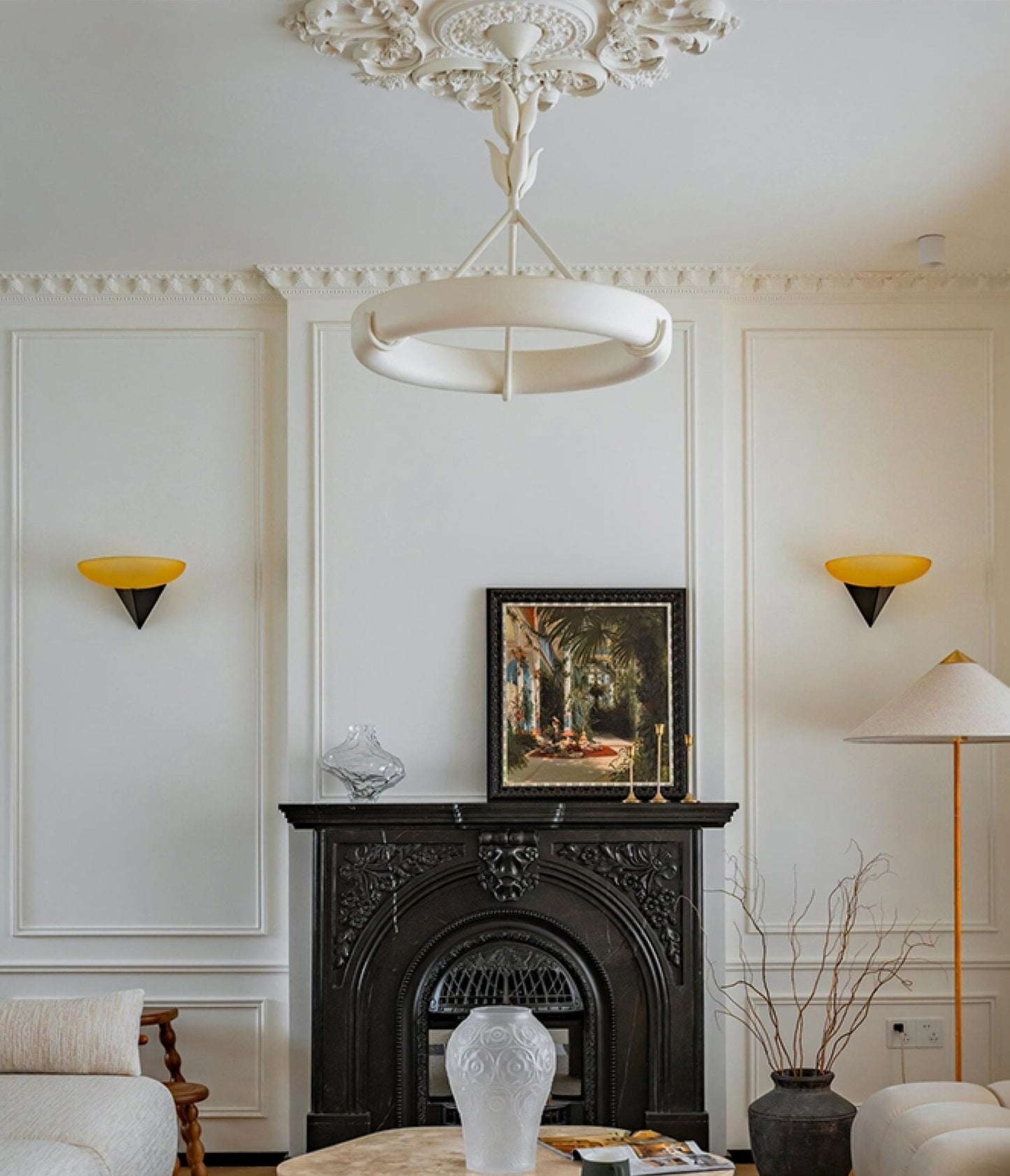Tinsley Plaster Chandelier - YIOSI