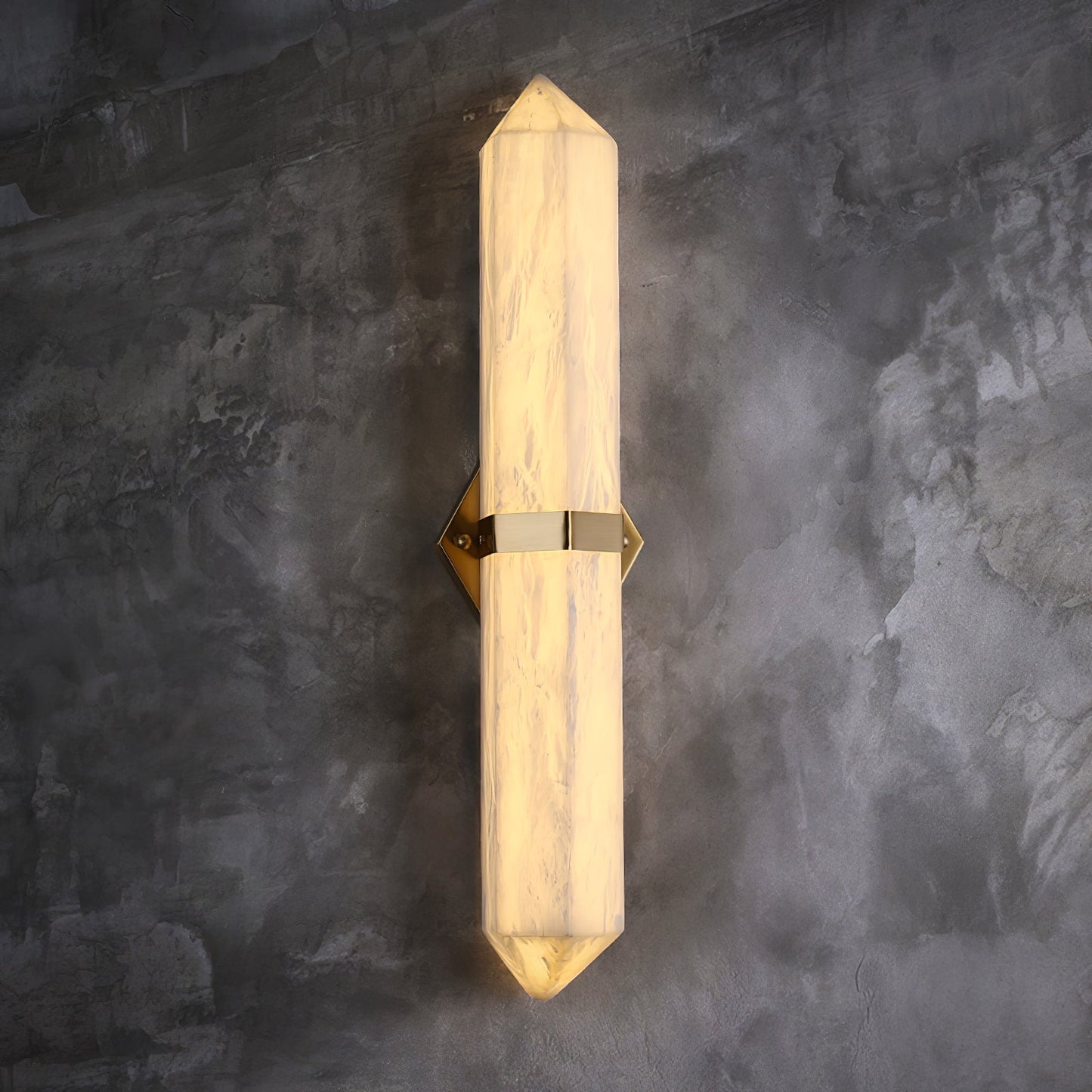 Alabaster Obelisk Wall Sconce - YIOSI