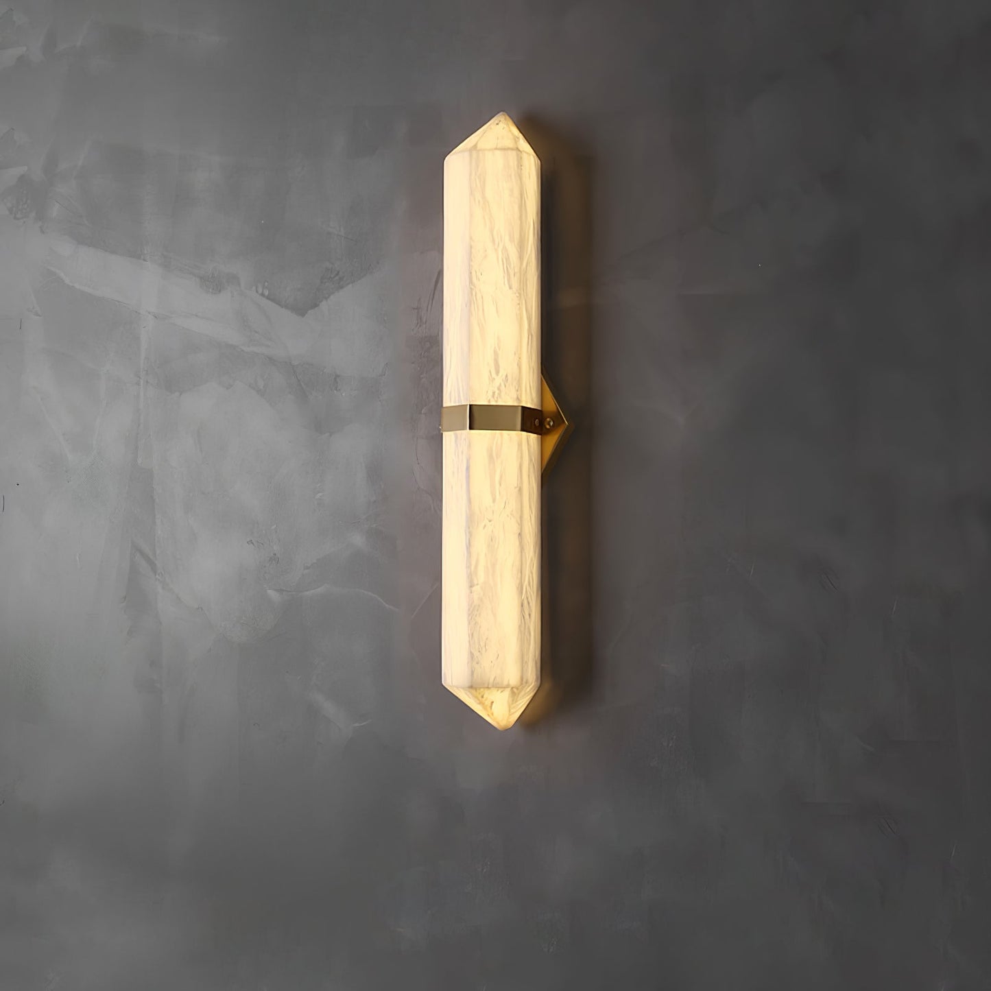 Alabaster Obelisk Wall Sconce - YIOSI