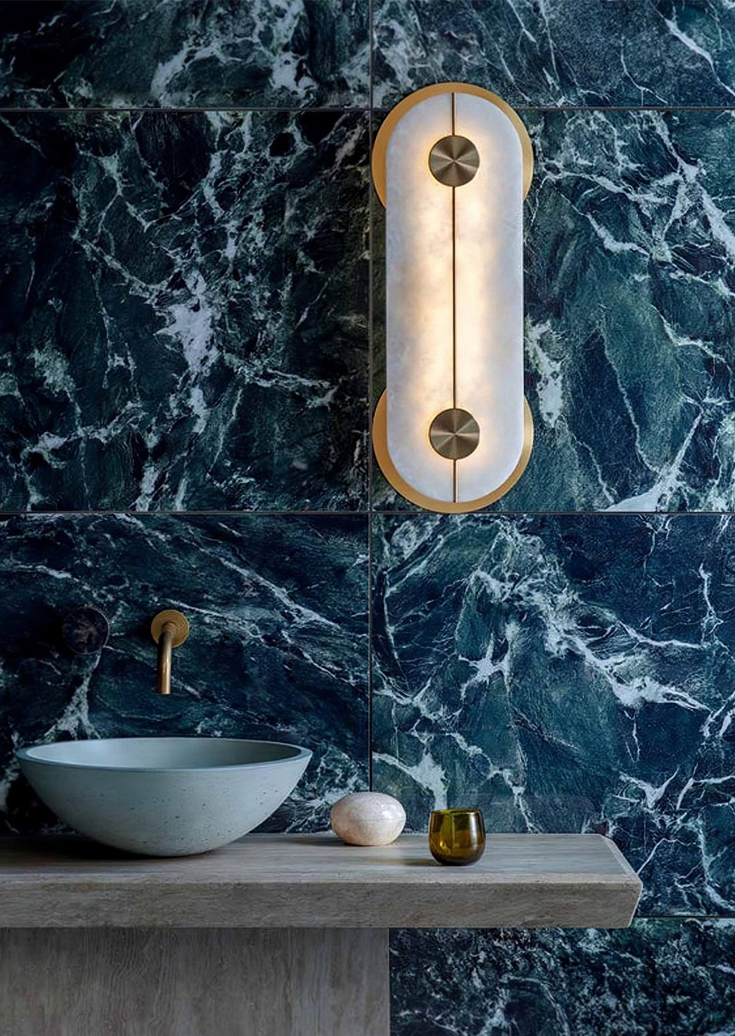Obvara Alabaster Wall Light - YIOSI