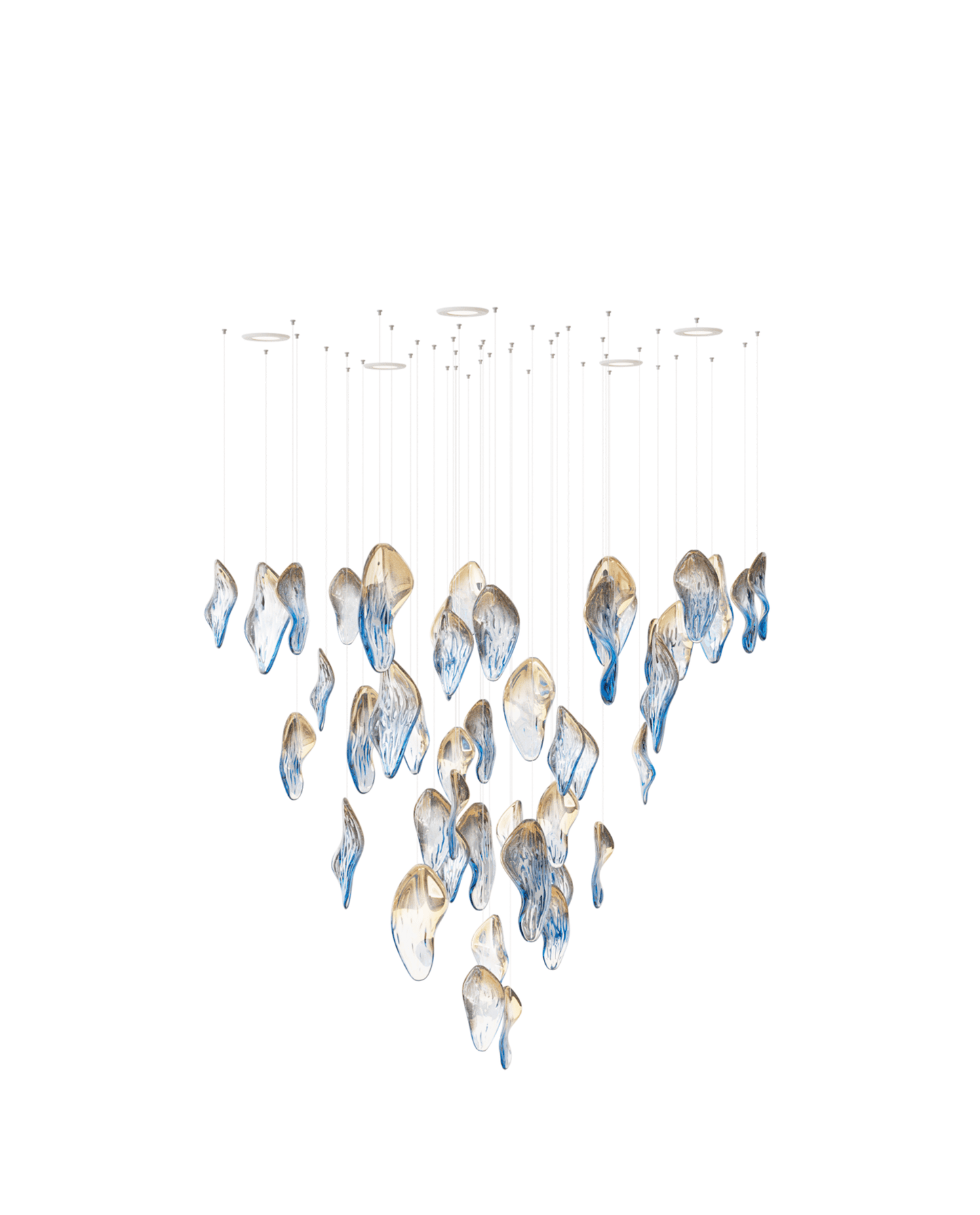 Ocean Drift Blown Glass Customize Chandelier - YIOSI
