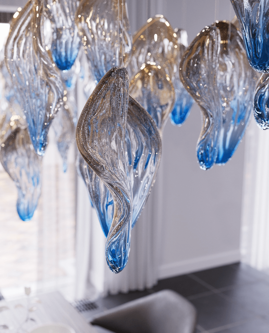Ocean Drift Blown Glass Customize Chandelier - YIOSI