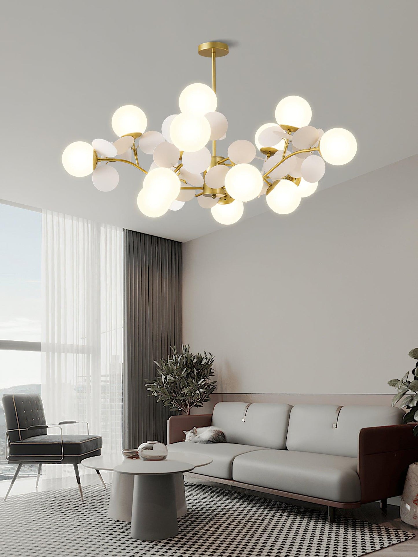 Off White Tree Chandelier - YIOSI