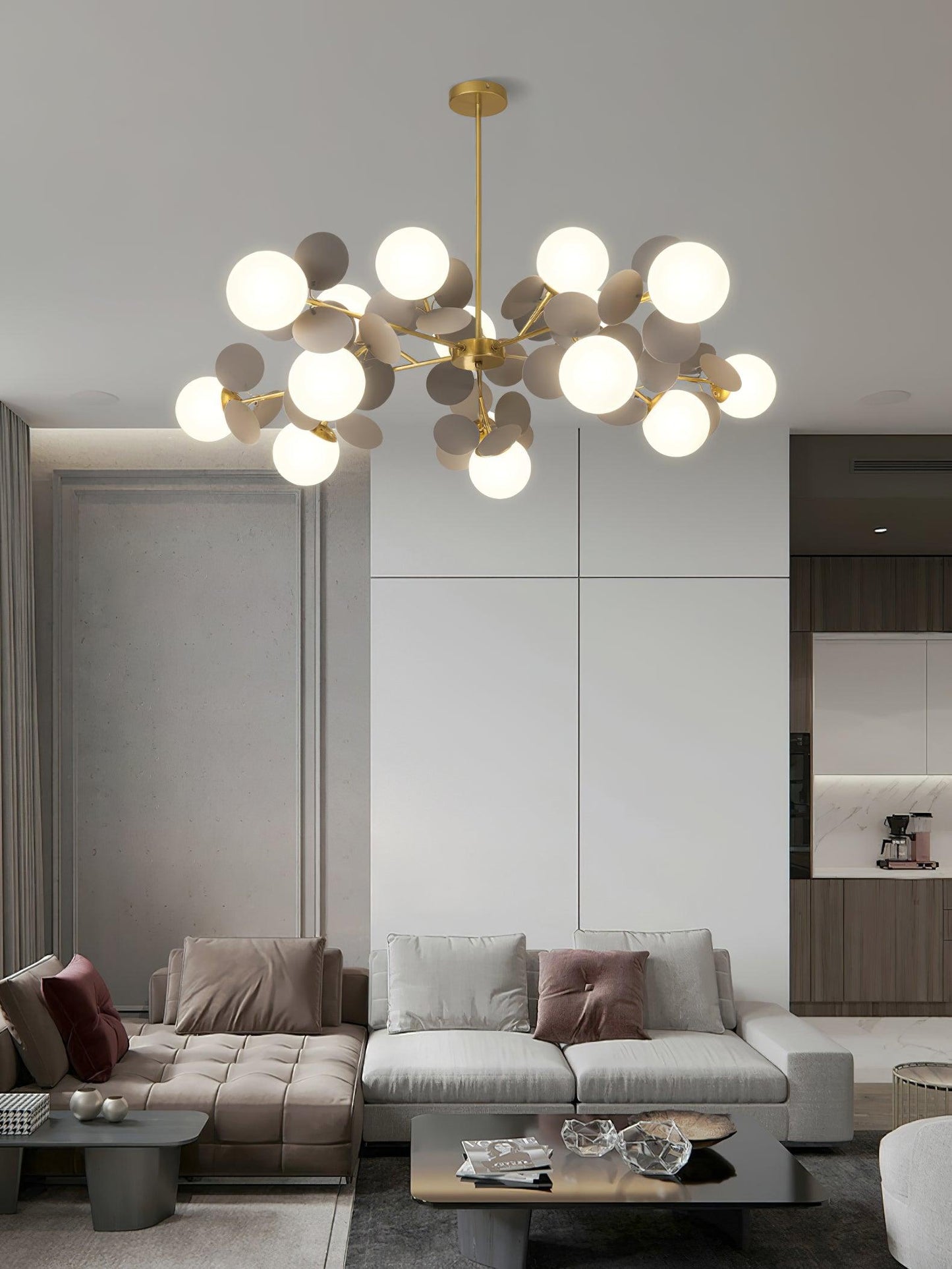 Off White Tree Chandelier - YIOSI