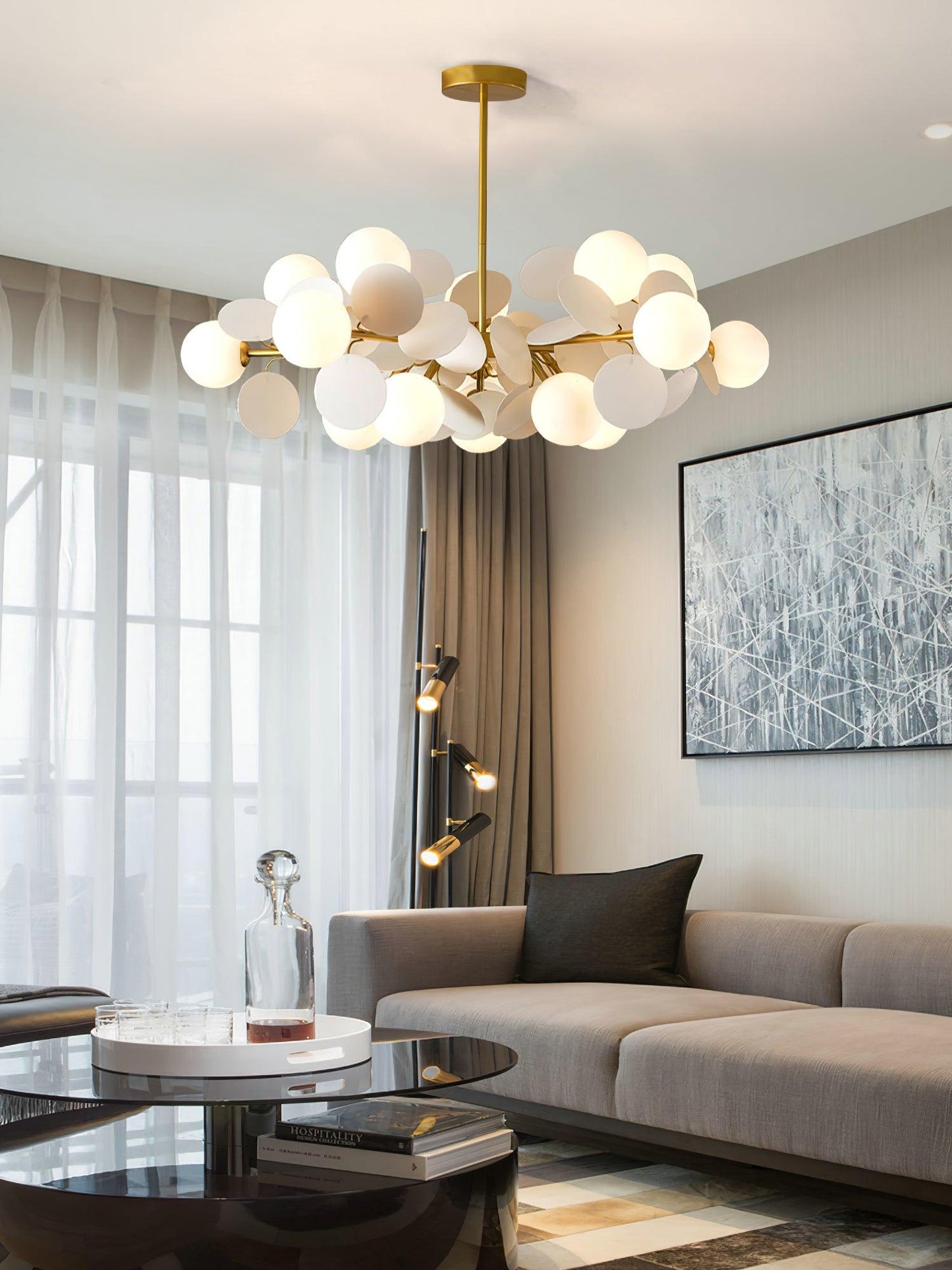 Off White Tree Chandelier - YIOSI