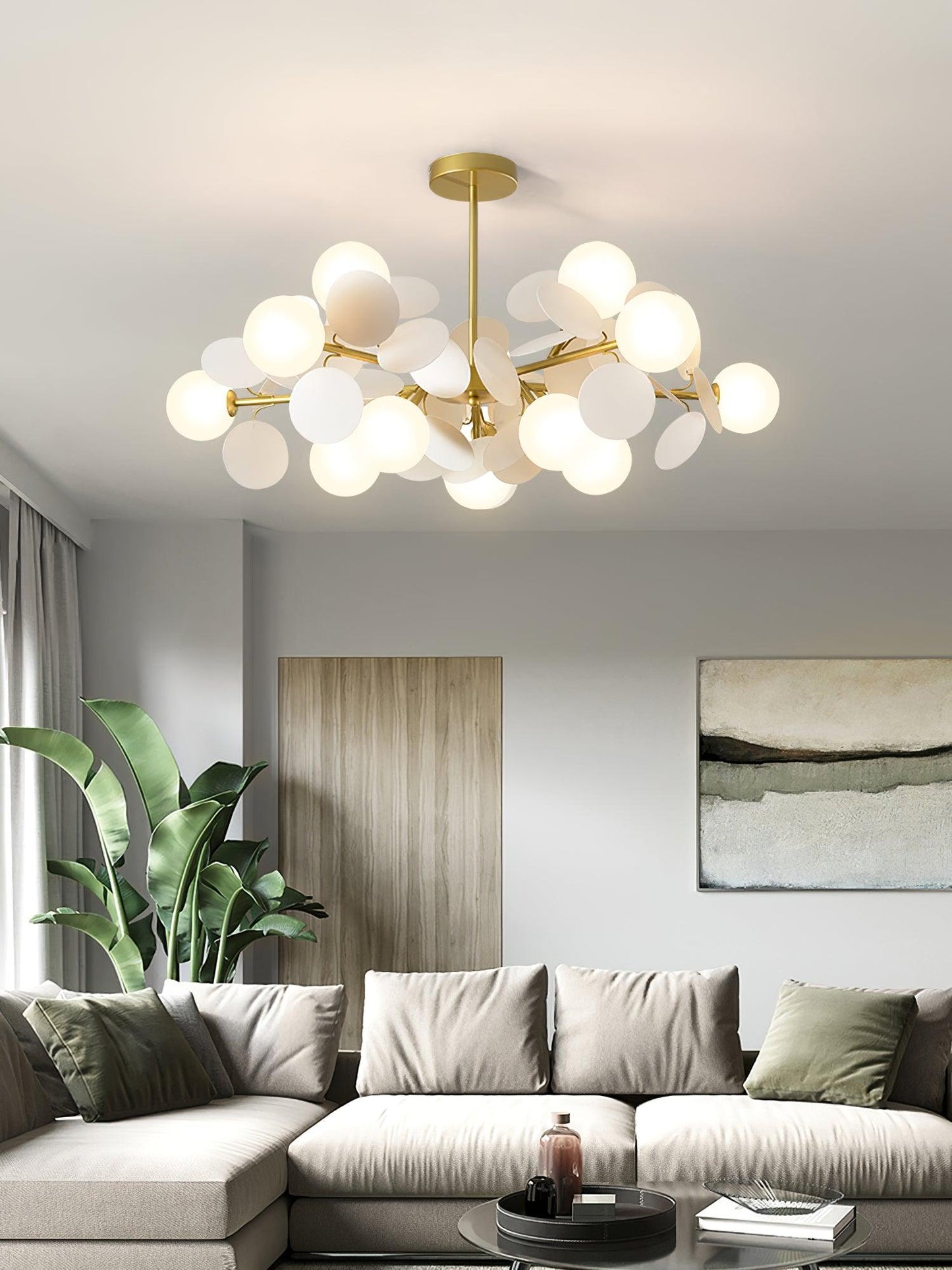 Off White Tree Chandelier - YIOSI
