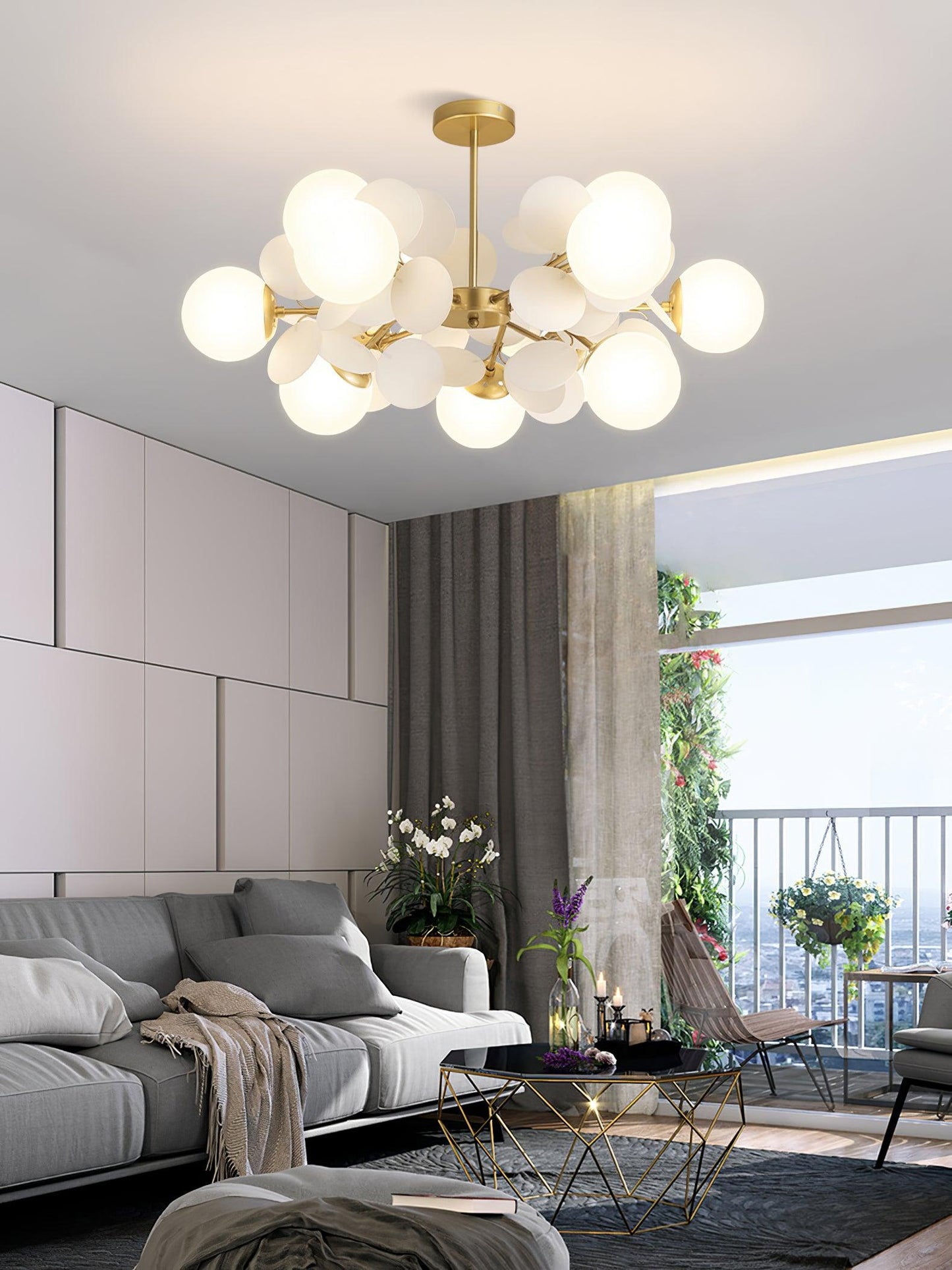 Off White Tree Chandelier - YIOSI