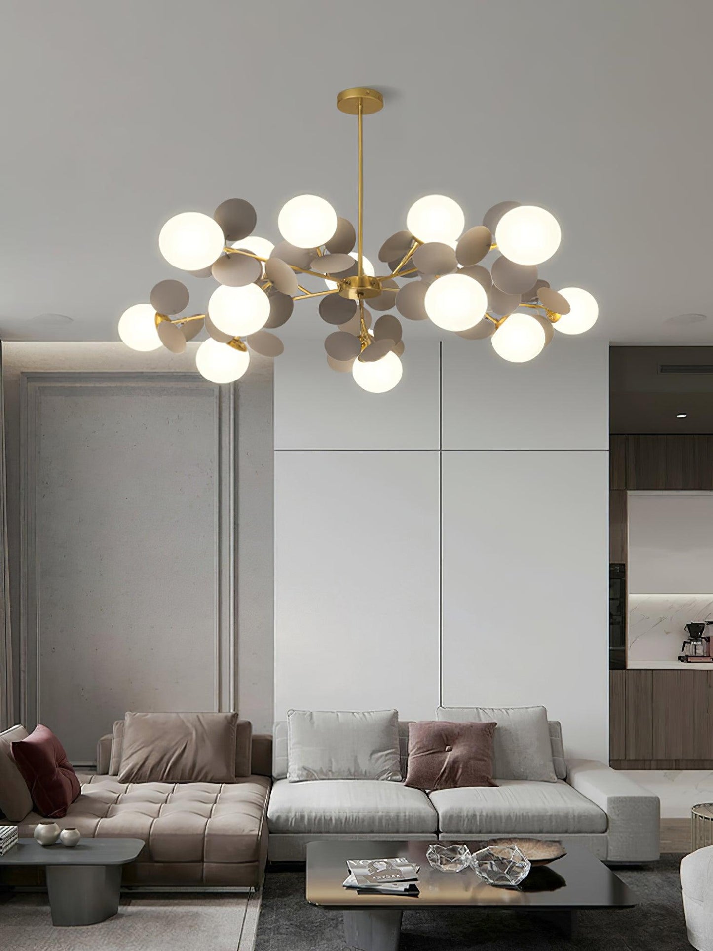Off White Tree Chandelier - YIOSI