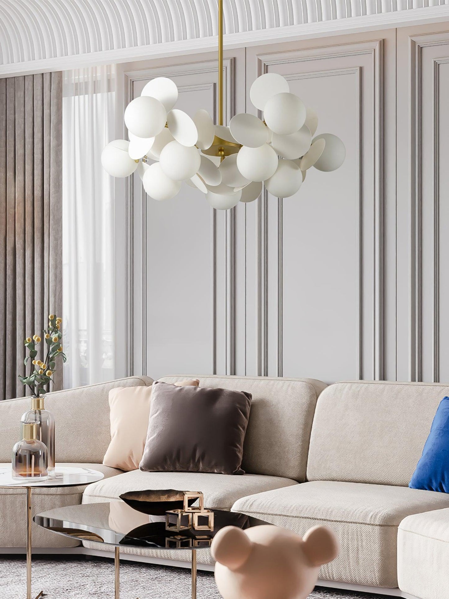 Off White Tree Chandelier - YIOSI