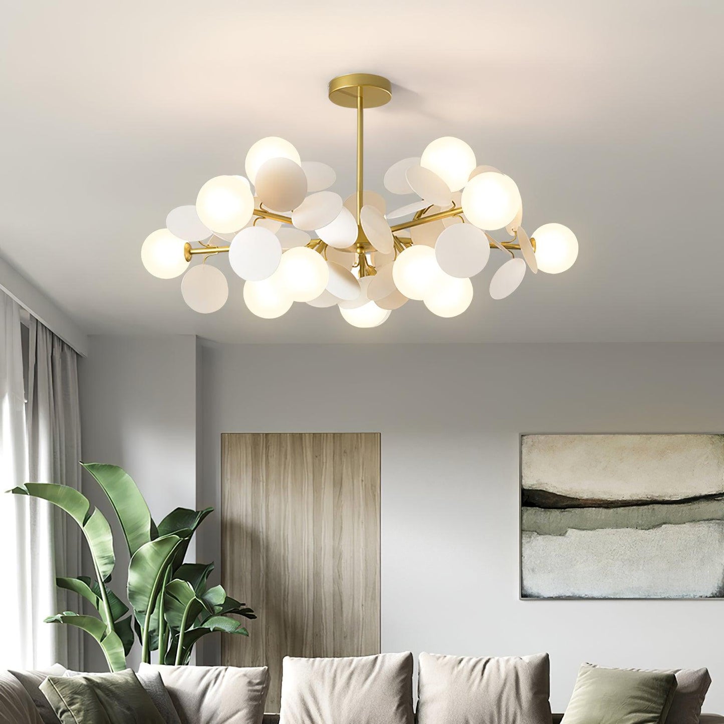 Off White Tree Chandelier - YIOSI