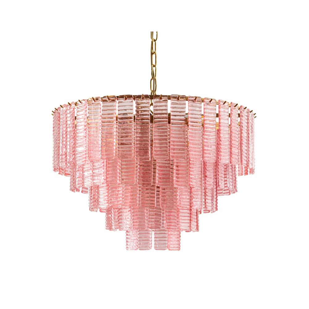 Opalora Pink Murano Chandelier - YIOSI