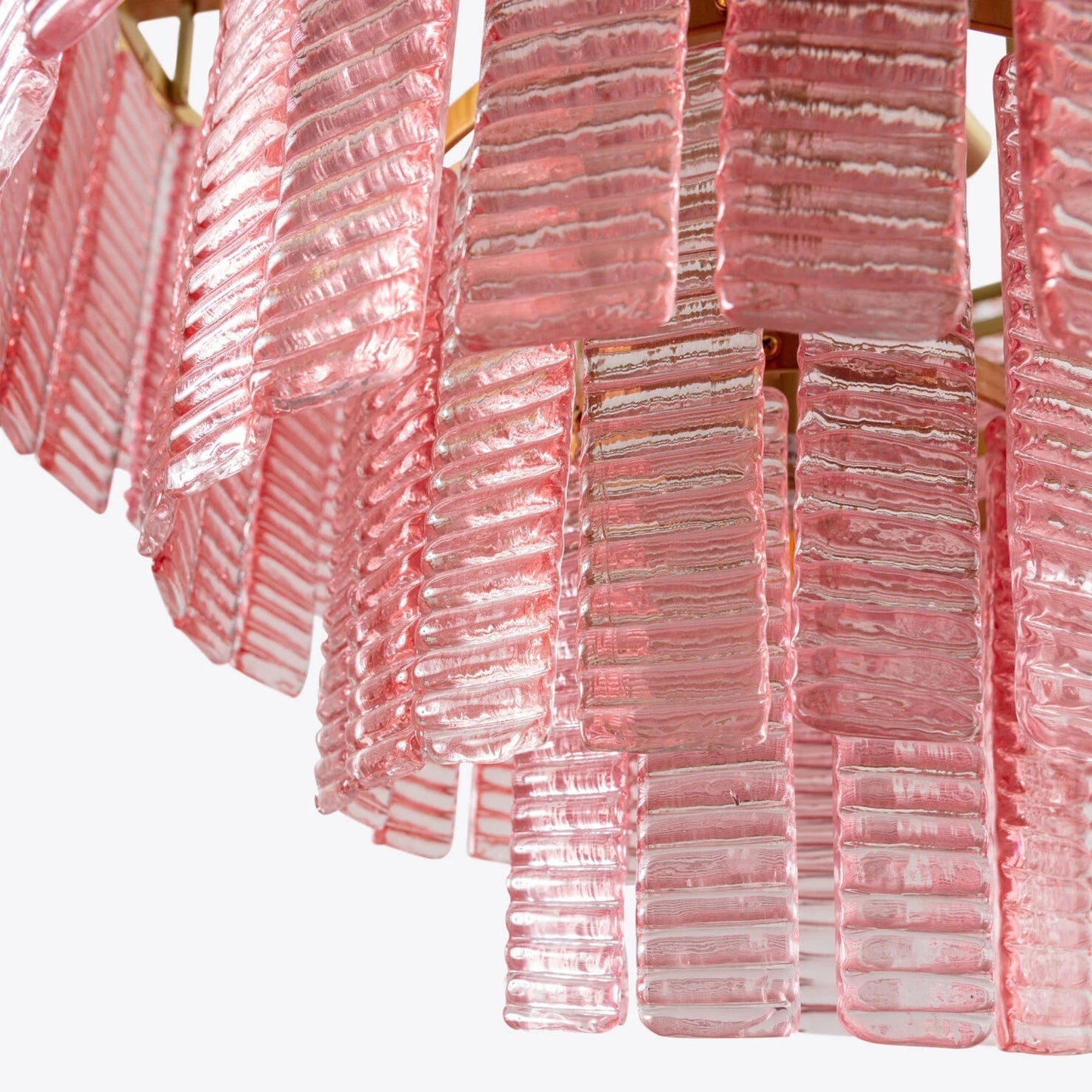 Opalora Pink Murano Chandelier - YIOSI