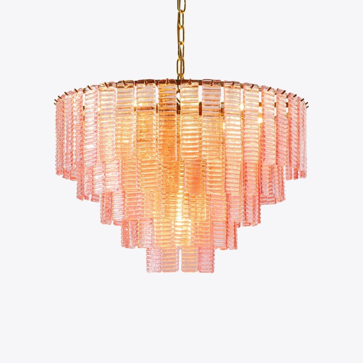 Opalora Pink Murano Chandelier - YIOSI