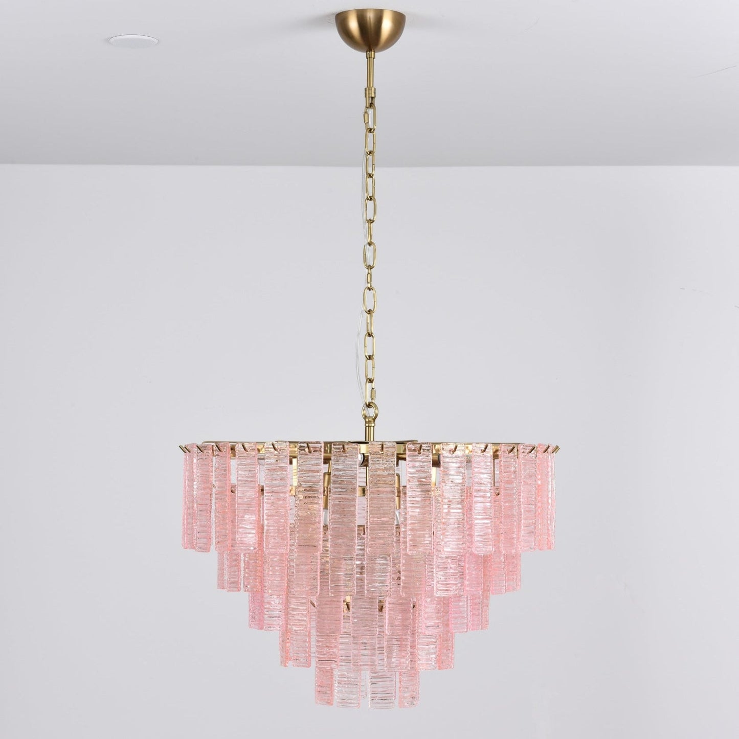 Opalora Pink Murano Chandelier - YIOSI