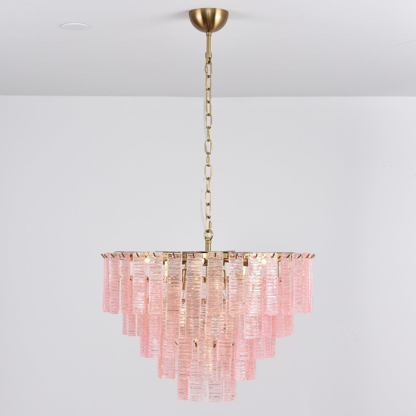 Opalora Pink Murano Chandelier - YIOSI