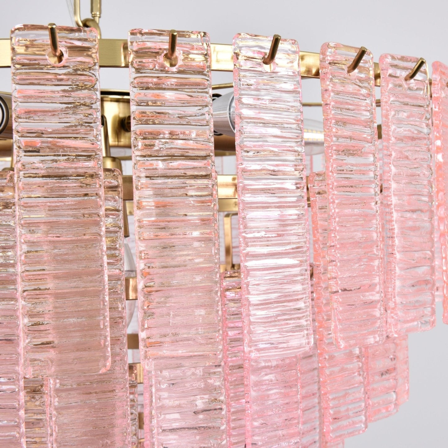 Opalora Pink Murano Chandelier - YIOSI