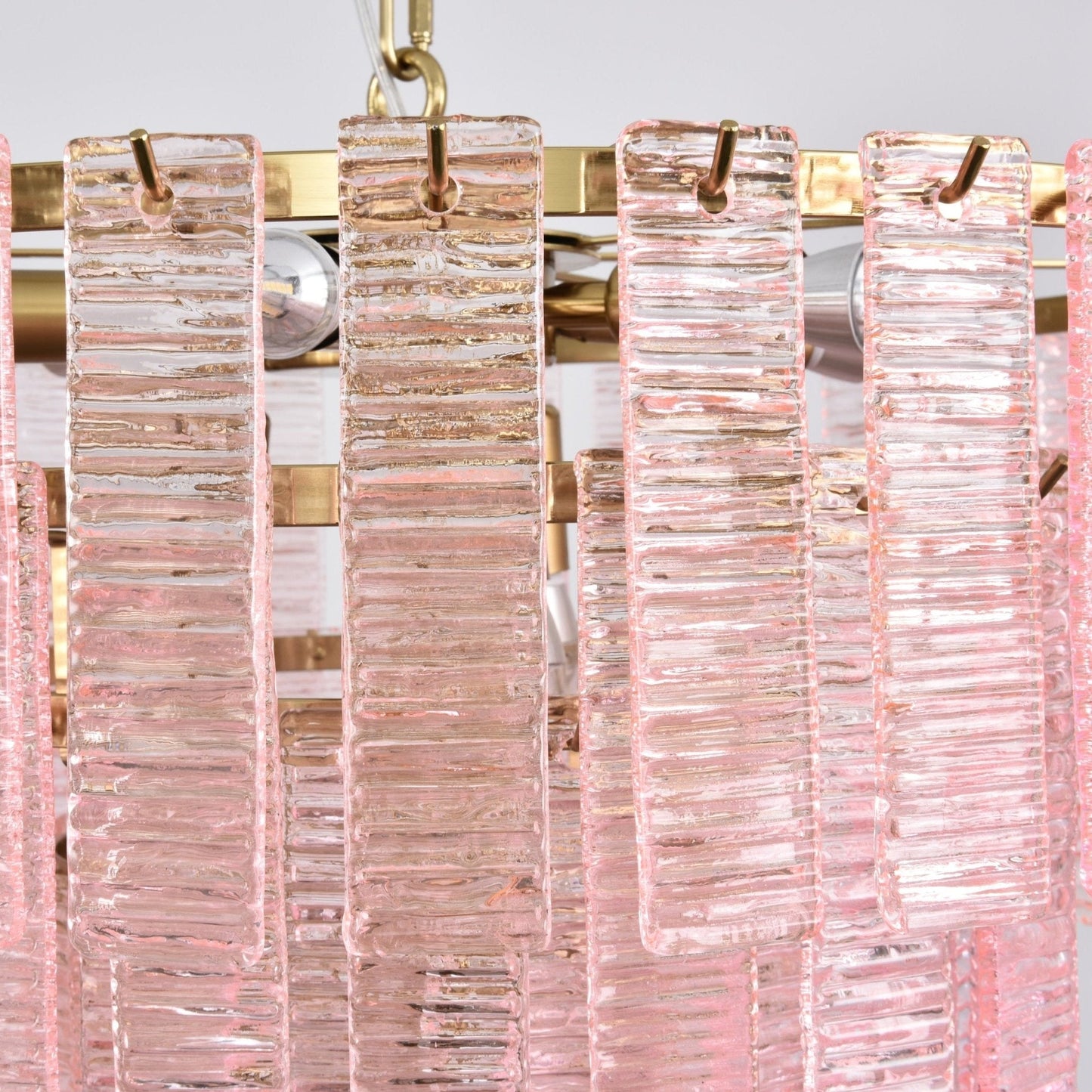 Opalora Pink Murano Chandelier - YIOSI