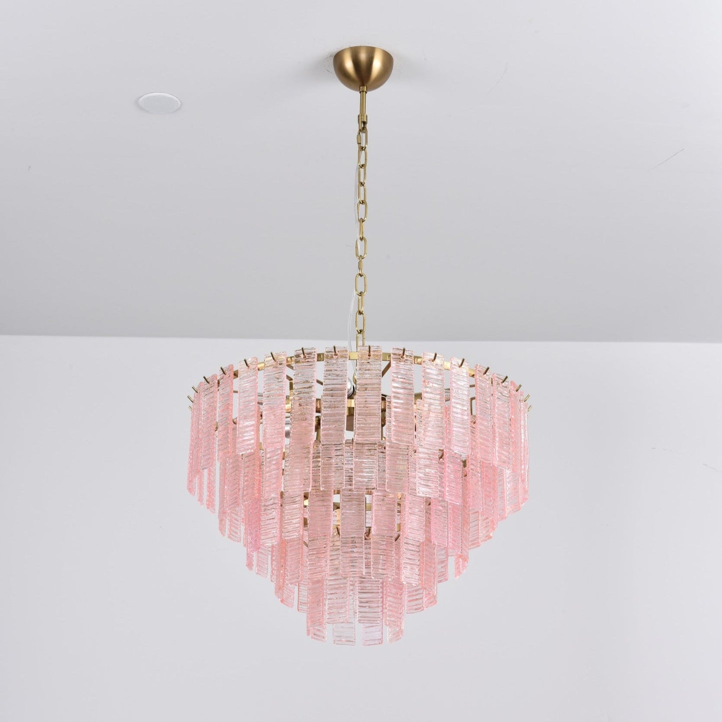 Opalora Pink Murano Chandelier - YIOSI