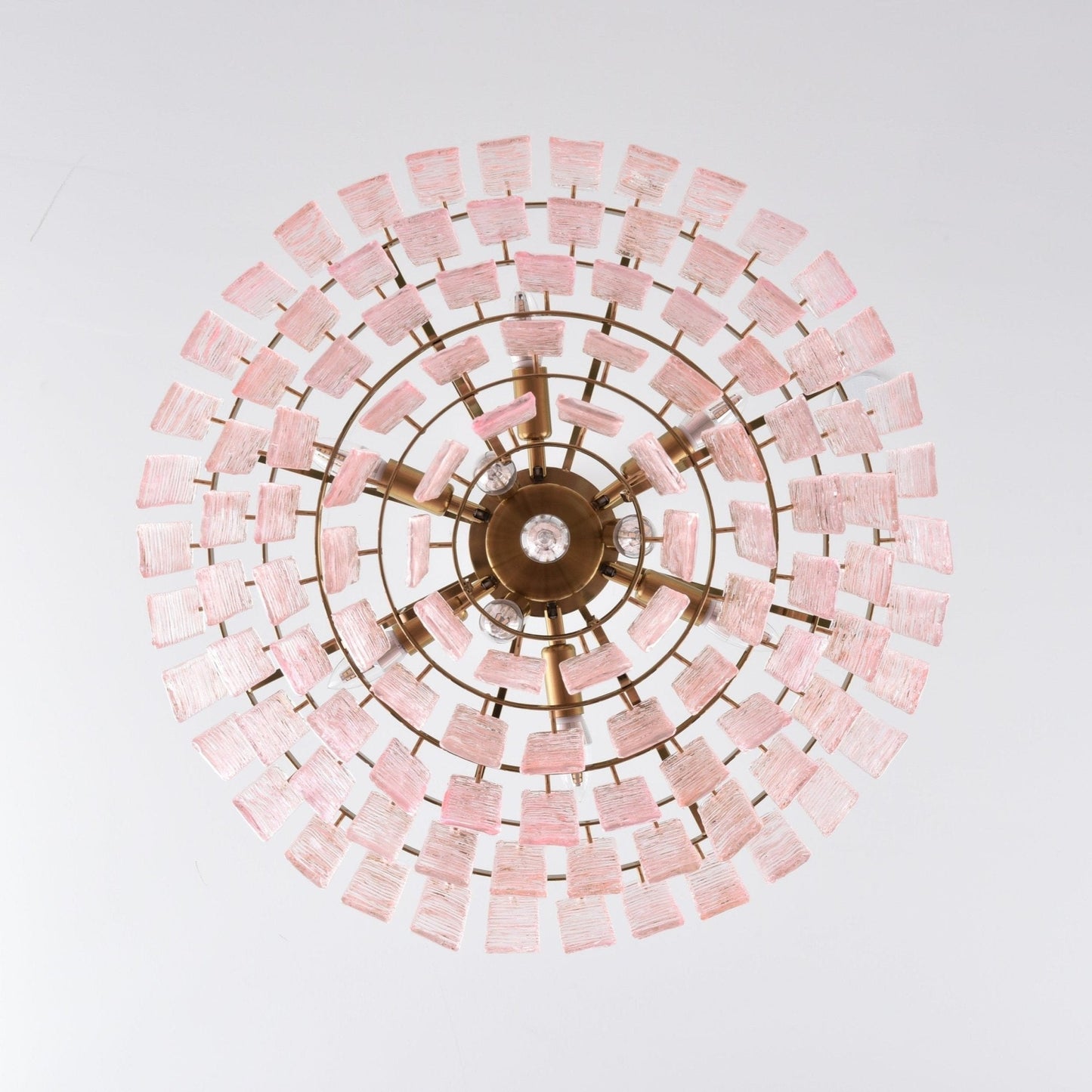 Opalora Pink Murano Chandelier - YIOSI