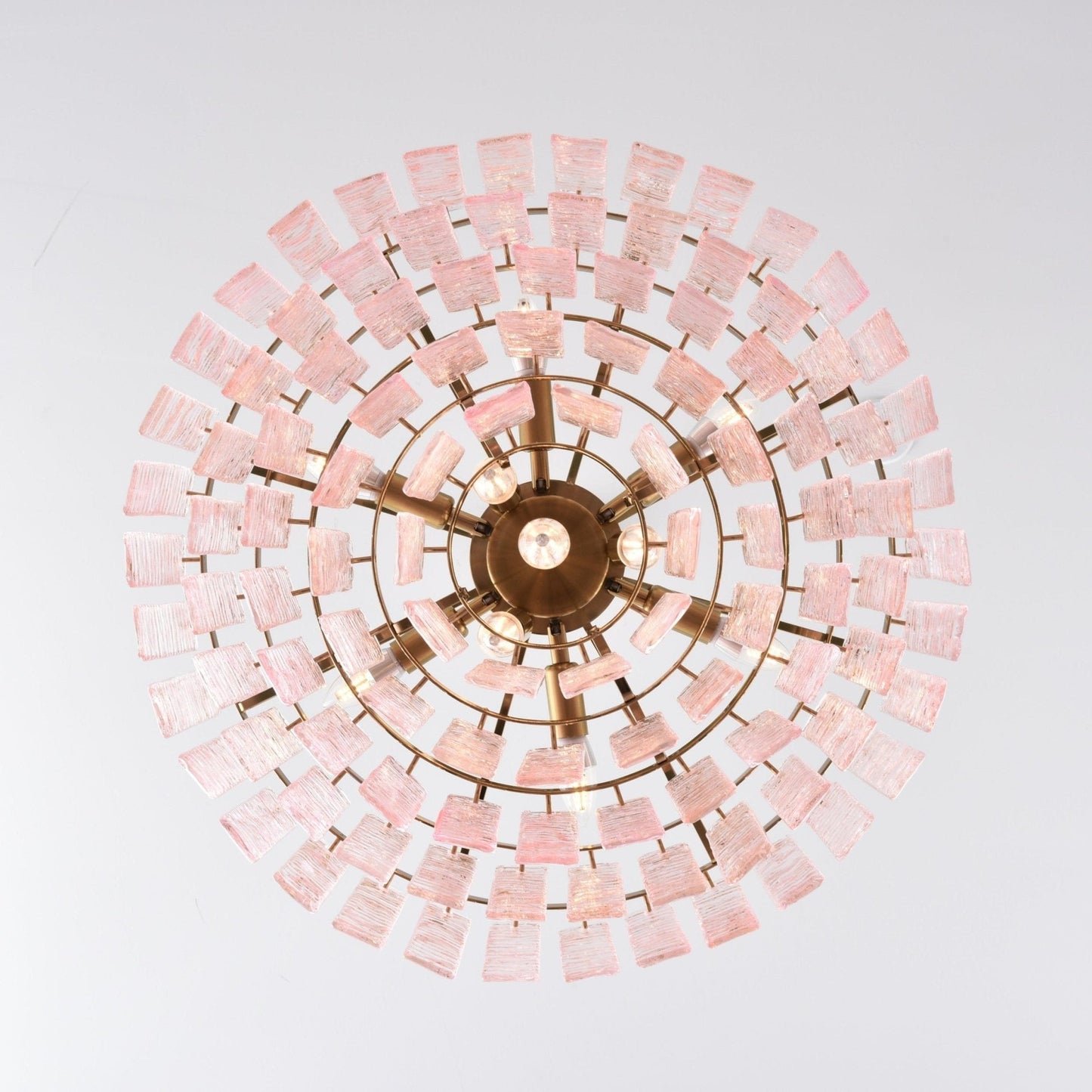 Opalora Pink Murano Chandelier - YIOSI